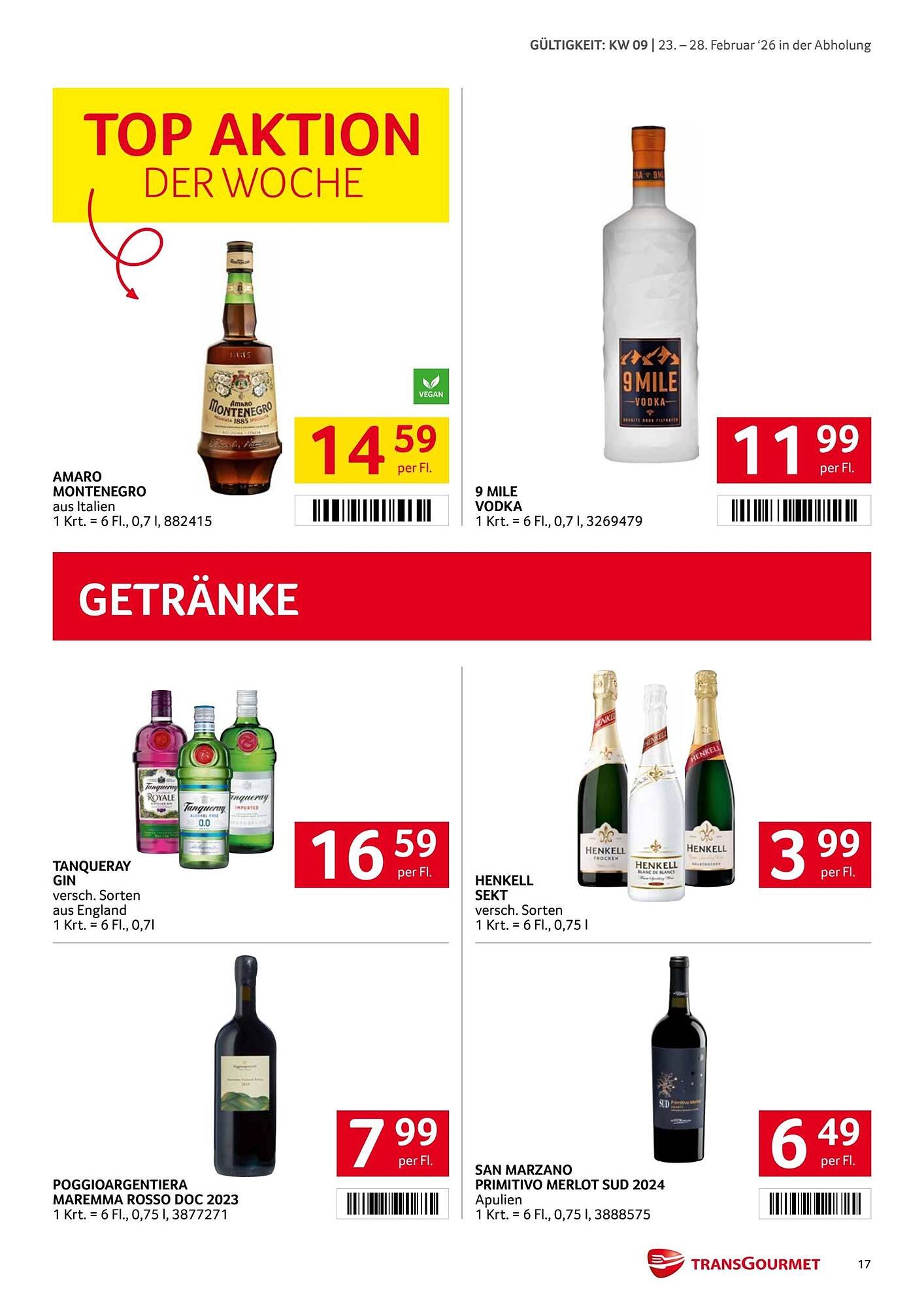 Transgourmet Flugblatt