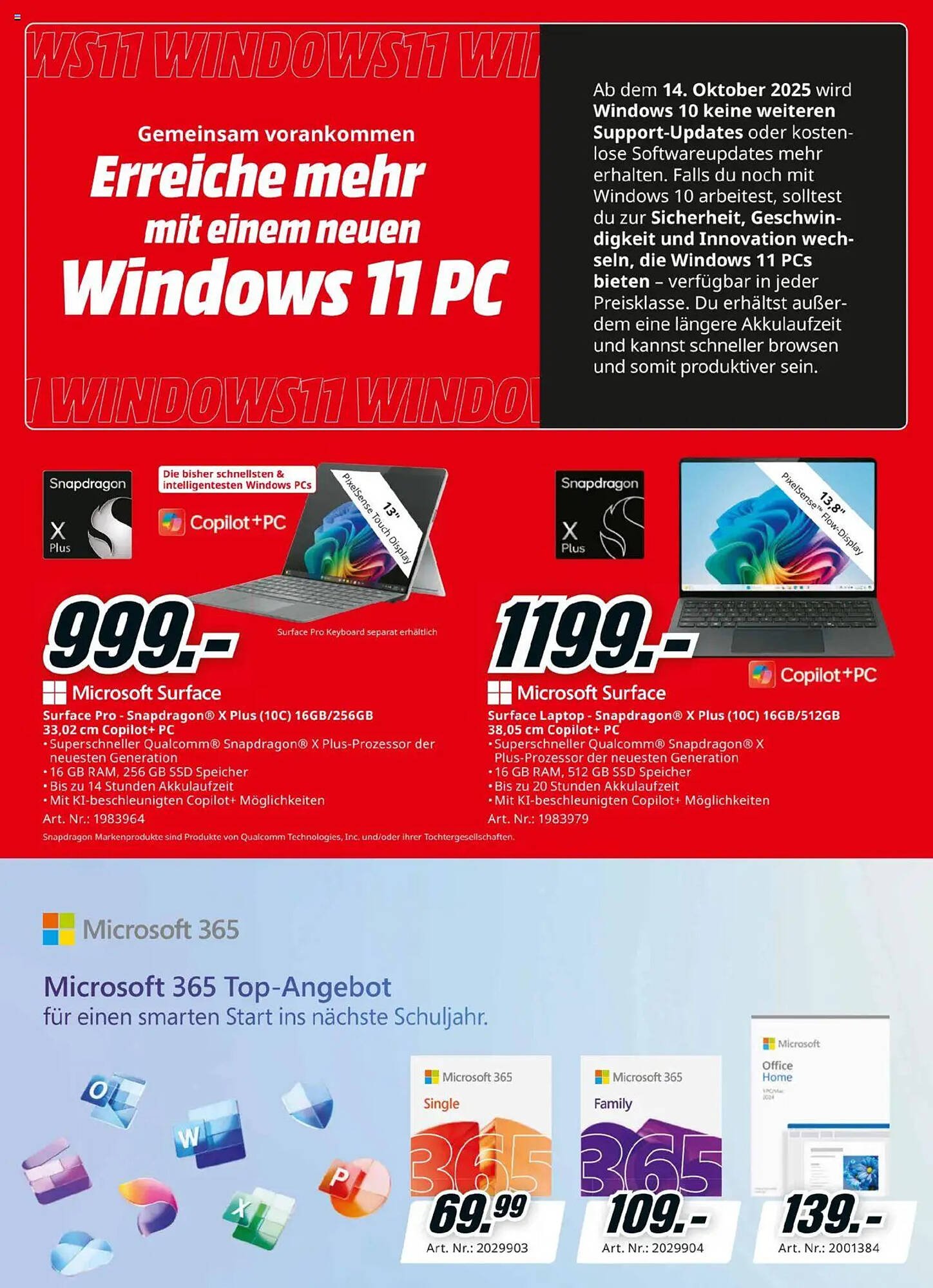 Media Markt Flugblatt (2025-08-24 - 2025-09-10)