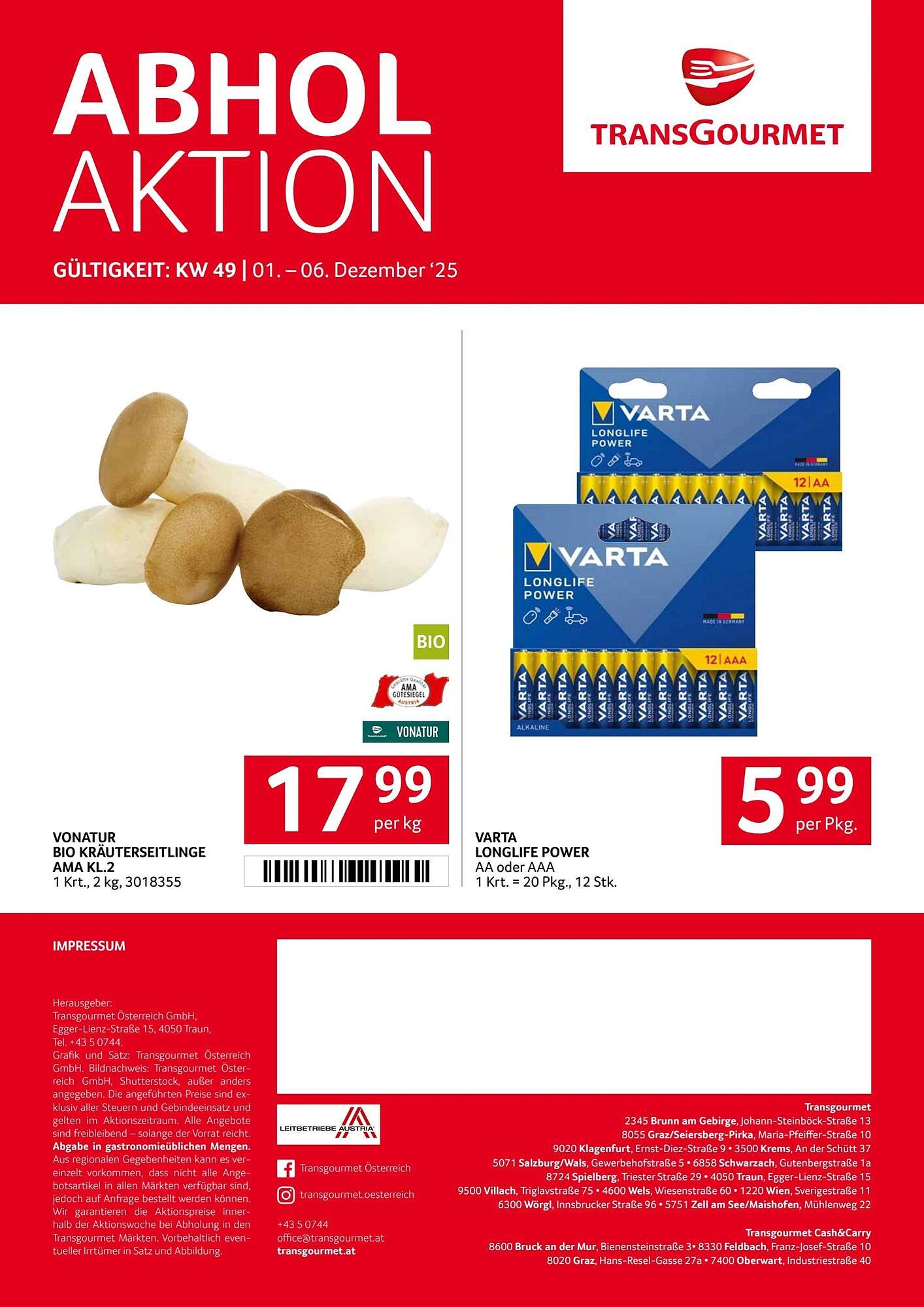 Transgourmet Flugblatt