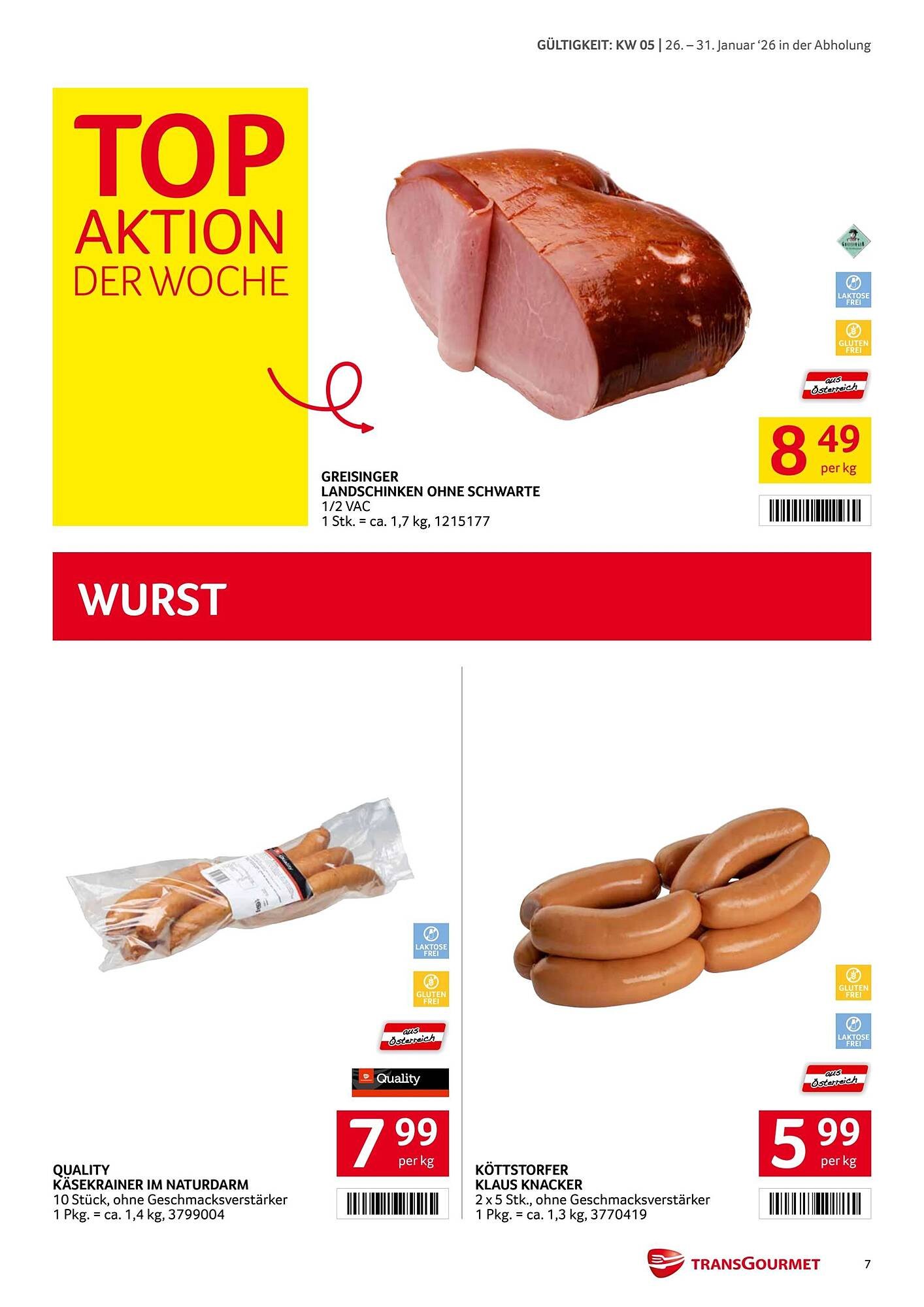 Transgourmet Flugblatt