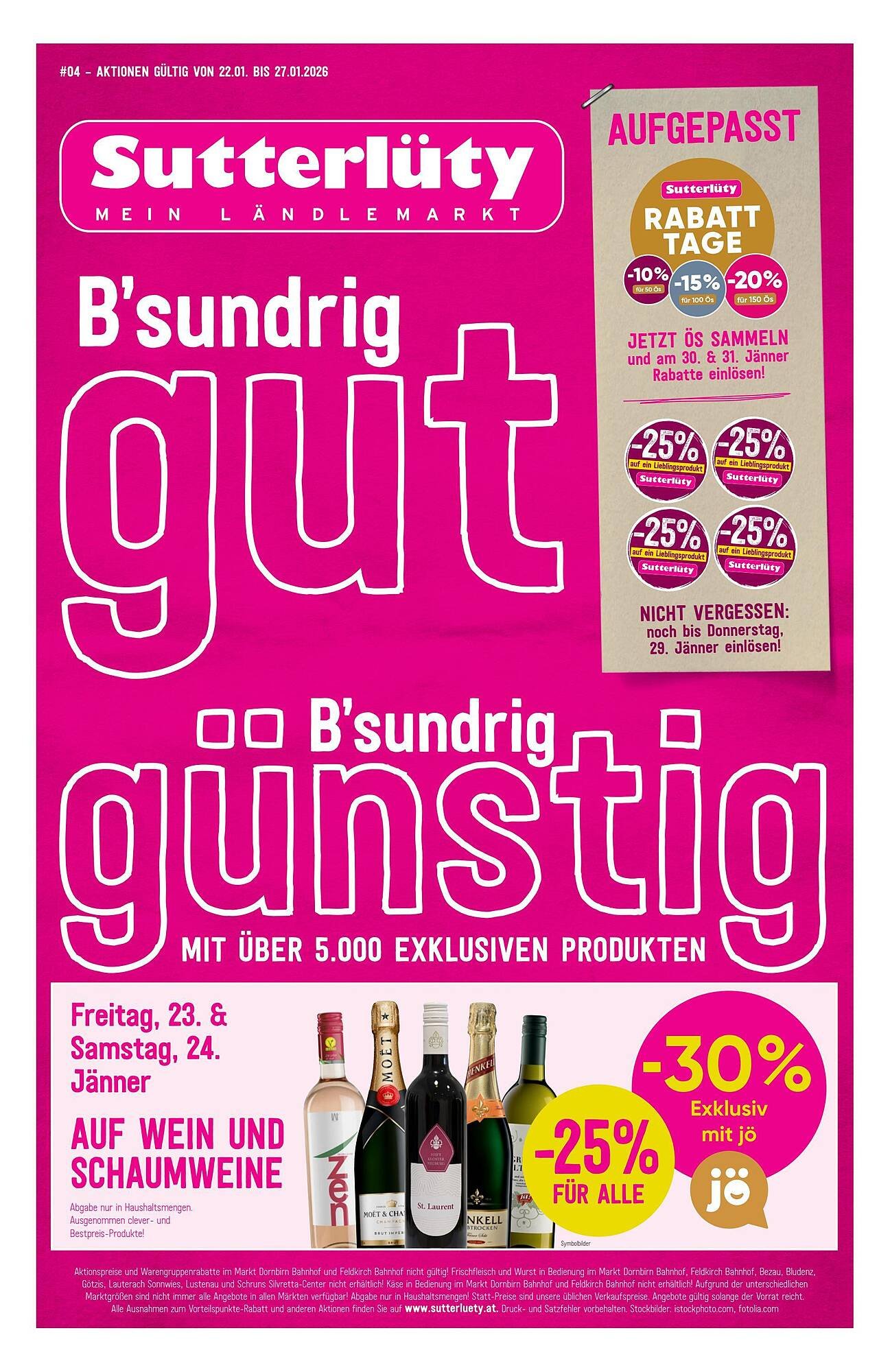 Sutterlüty Flugblatt