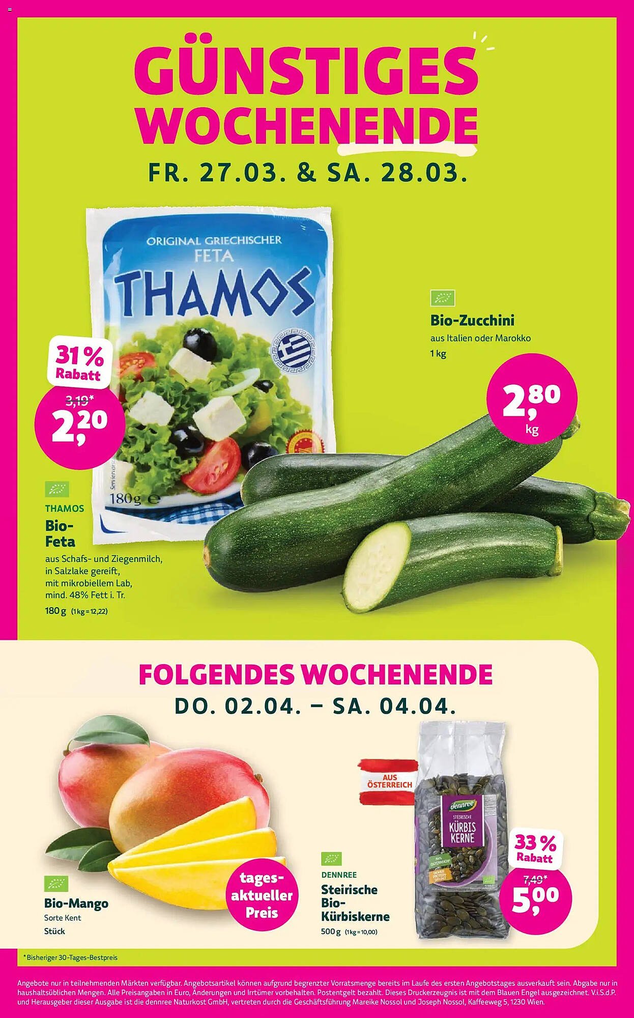 Denn's Biomarkt Flugblatt