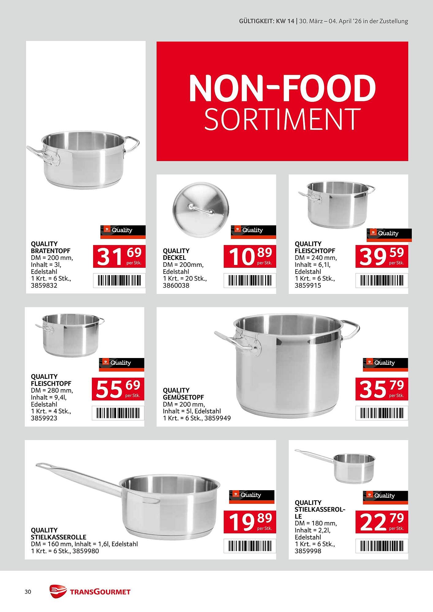 Transgourmet Flugblatt