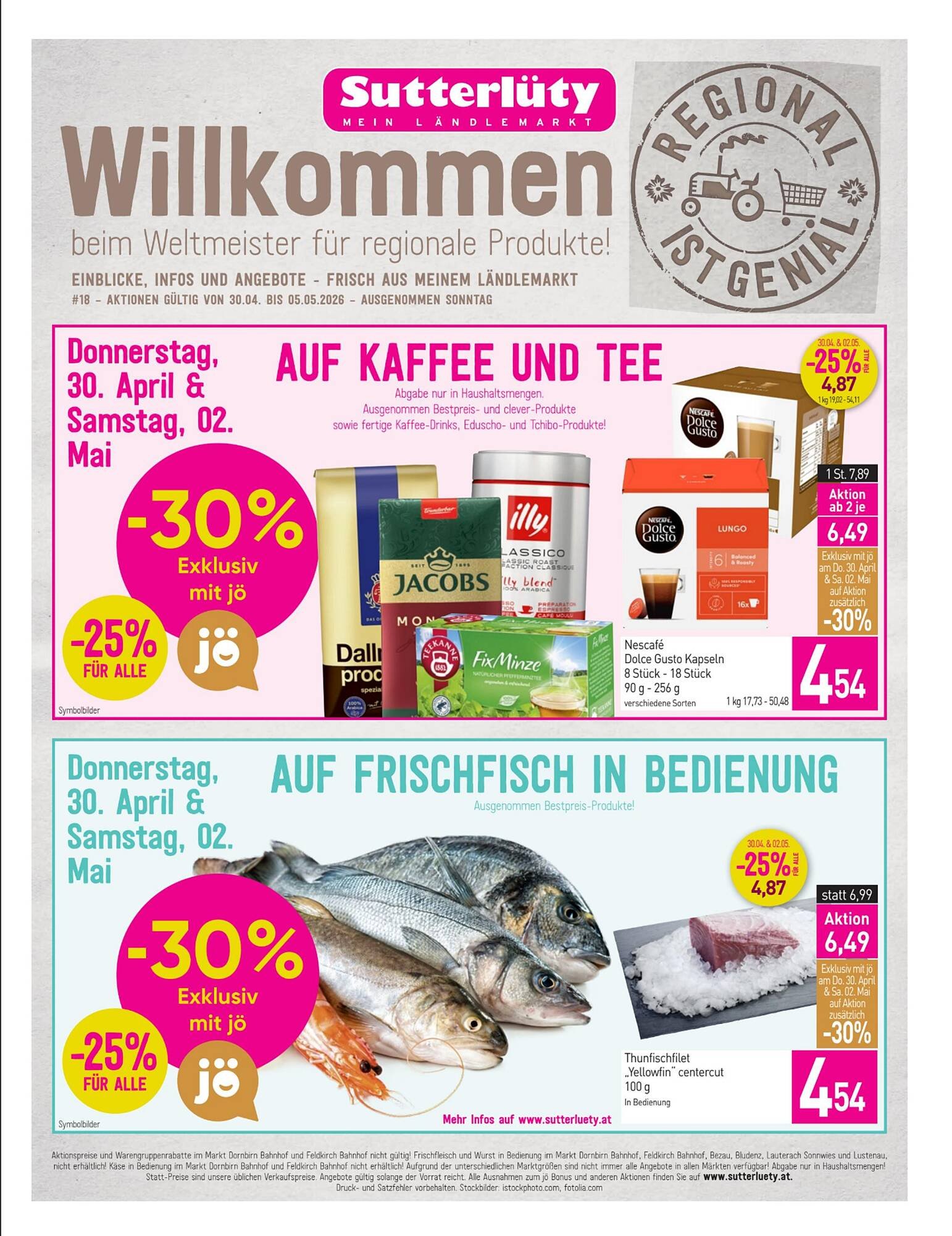 Sutterlüty Flugblatt