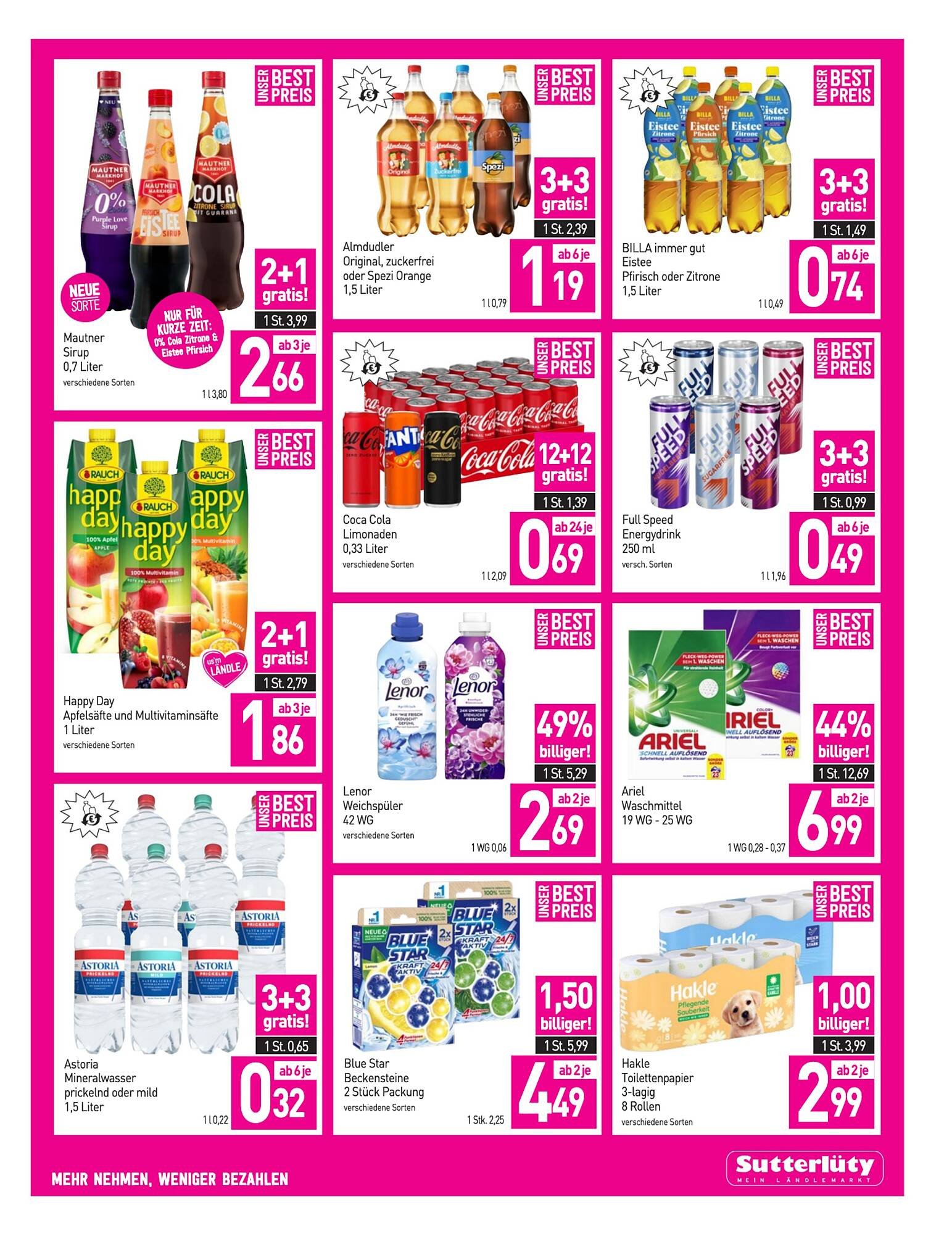 Sutterlüty Flugblatt