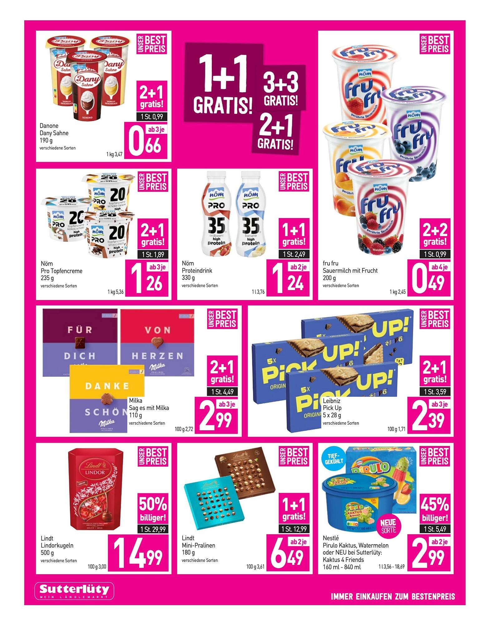 Sutterlüty Flugblatt