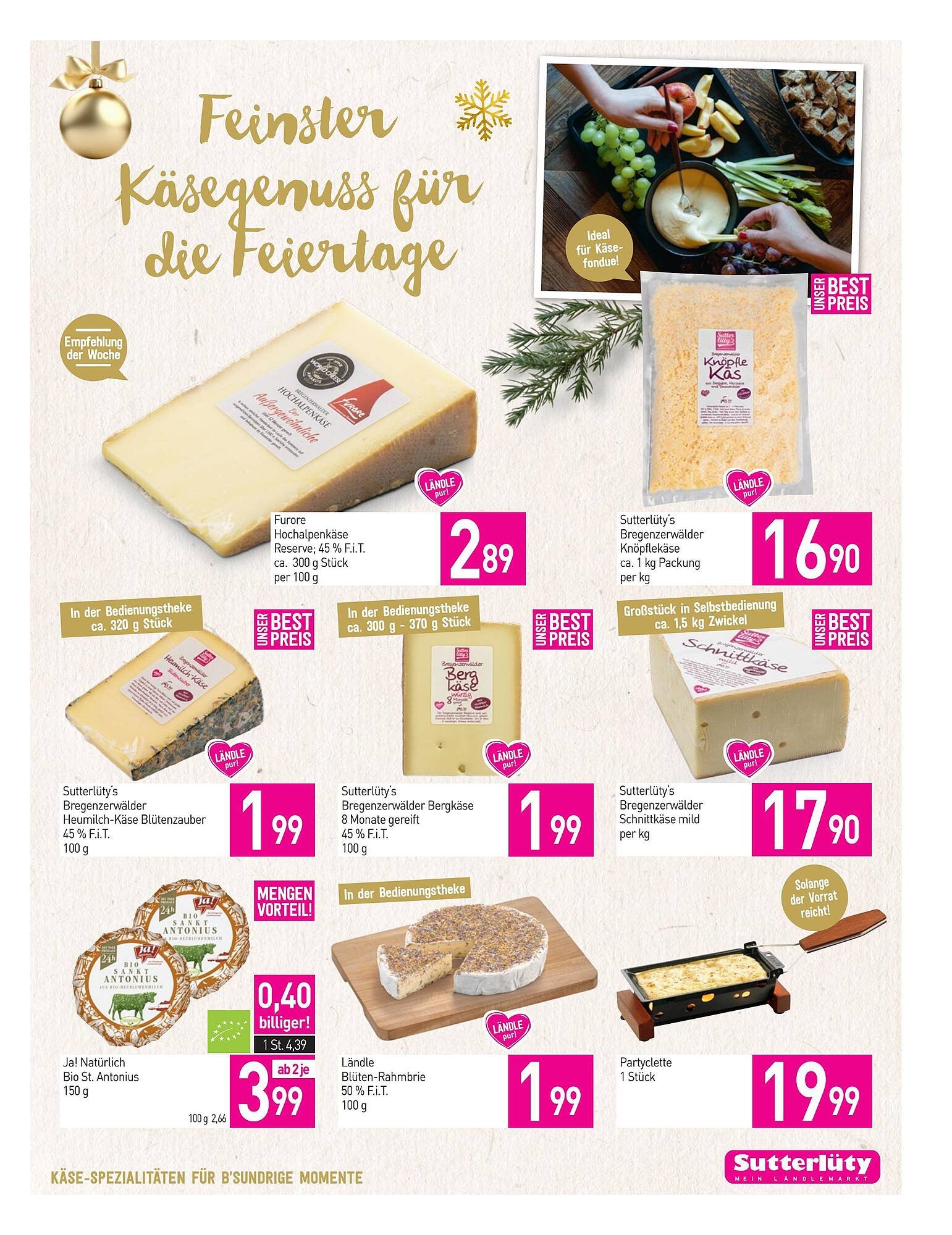 Sutterlüty Flugblatt