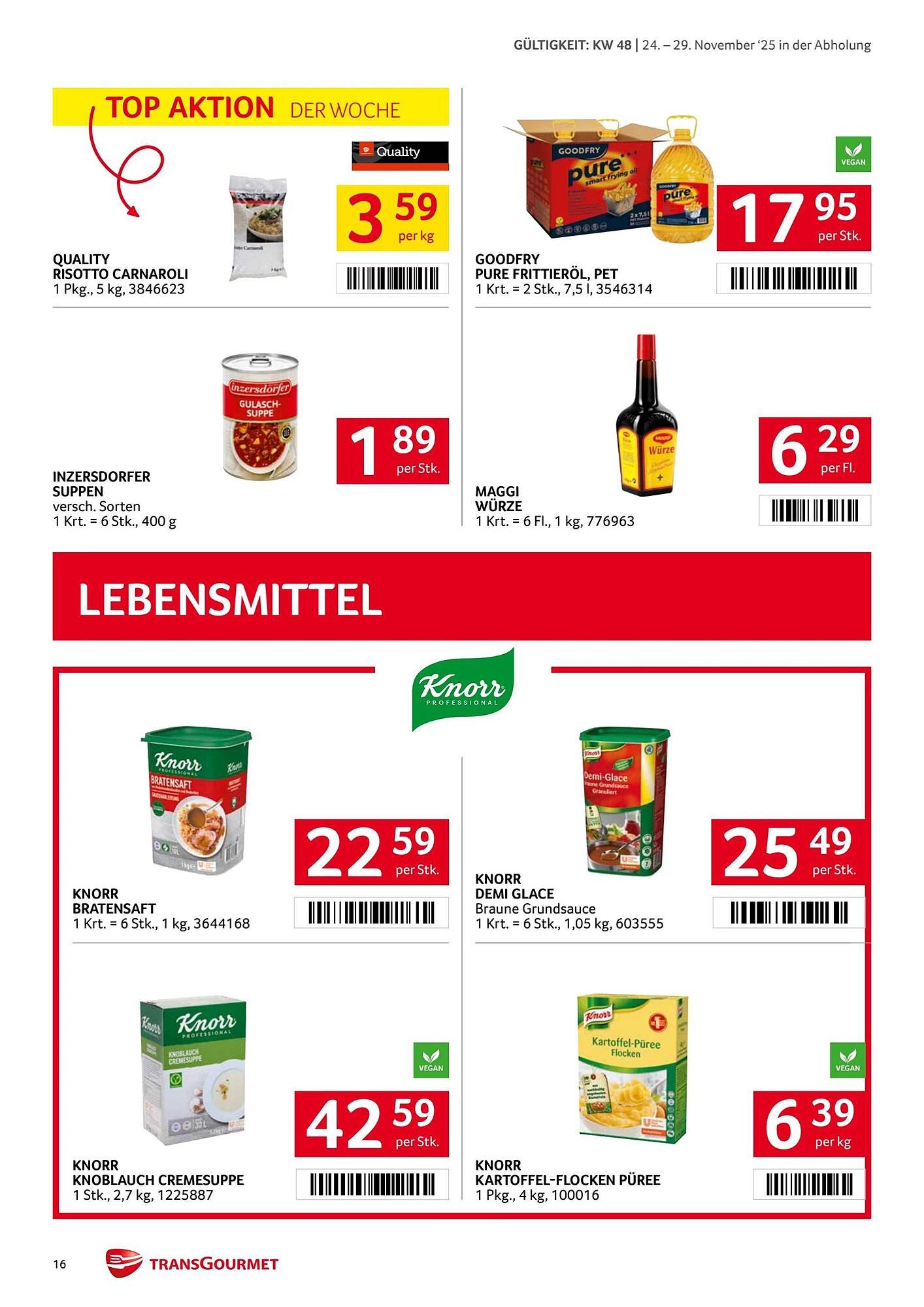 Transgourmet Flugblatt