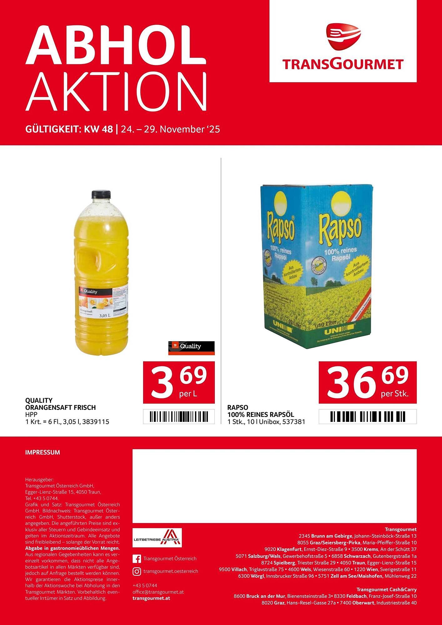 Transgourmet Flugblatt