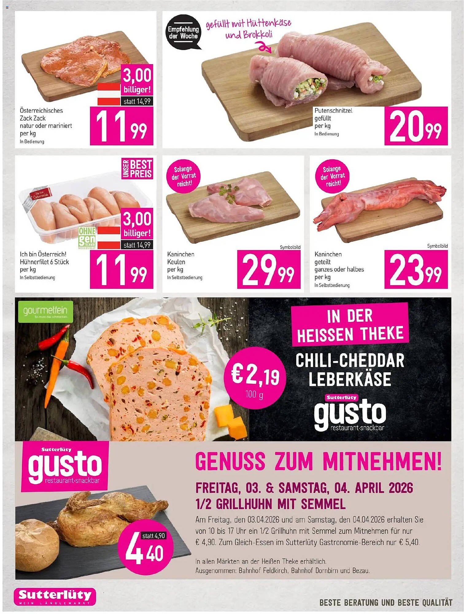 Sutterlüty Flugblatt