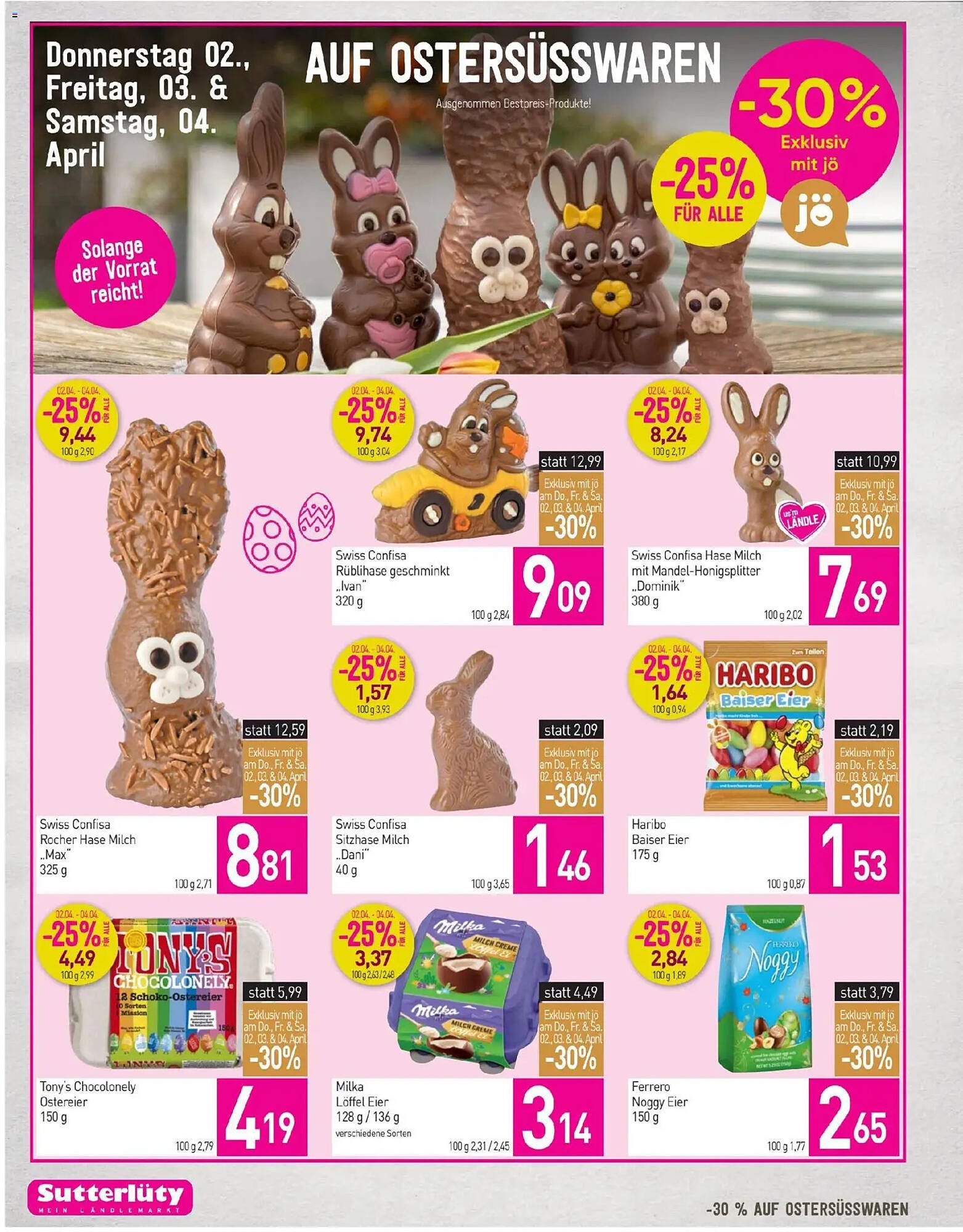 Sutterlüty Flugblatt