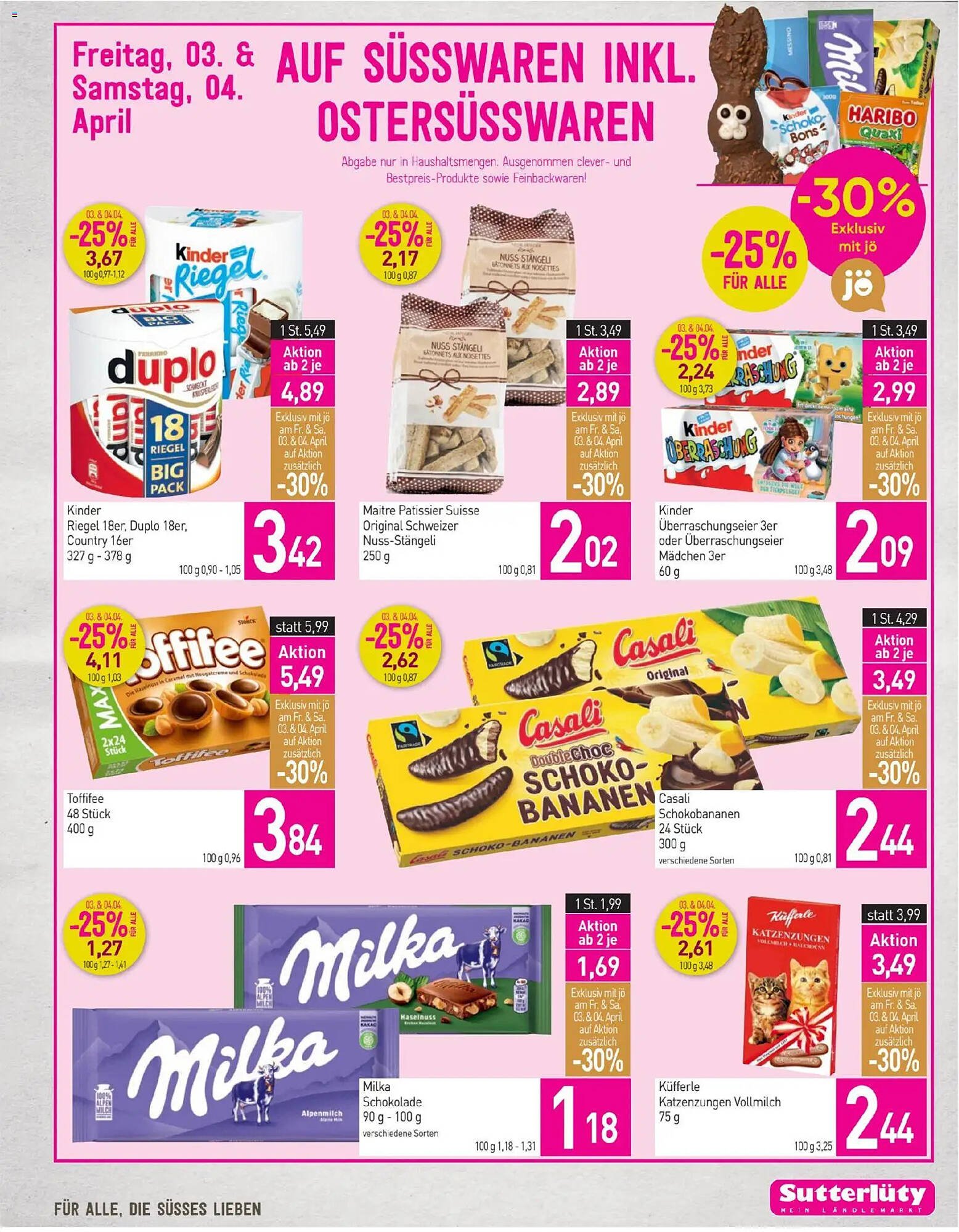 Sutterlüty Flugblatt