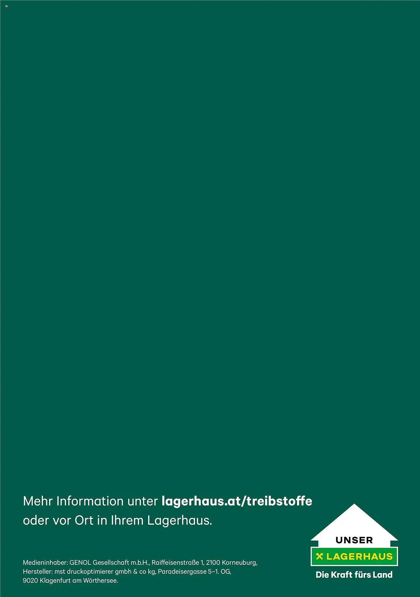 Lagerhaus Flugblatt