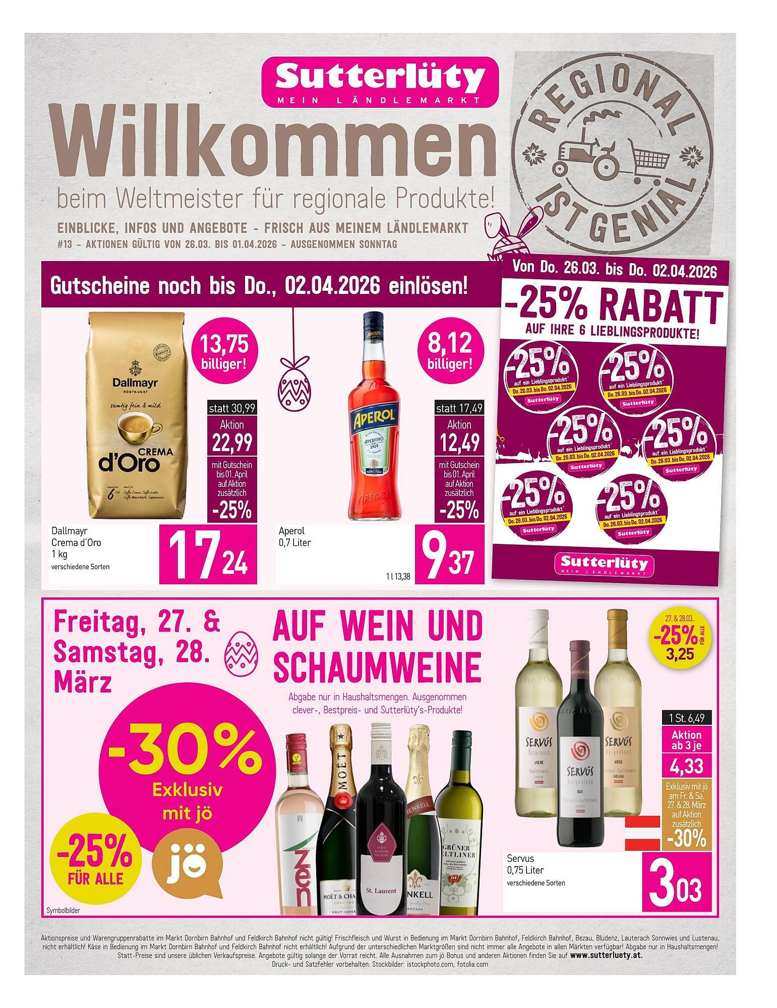 Sutterlüty Flugblatt