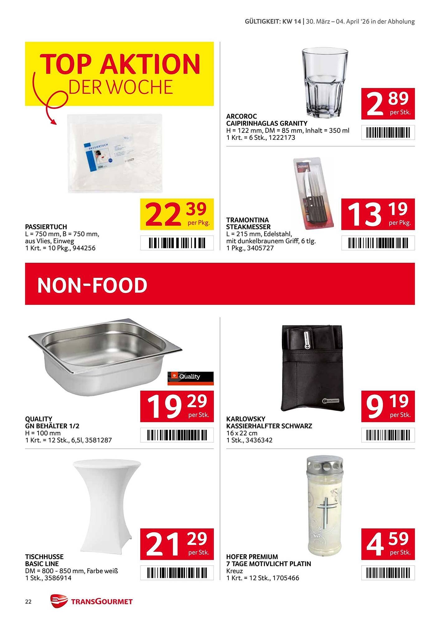 Transgourmet Flugblatt