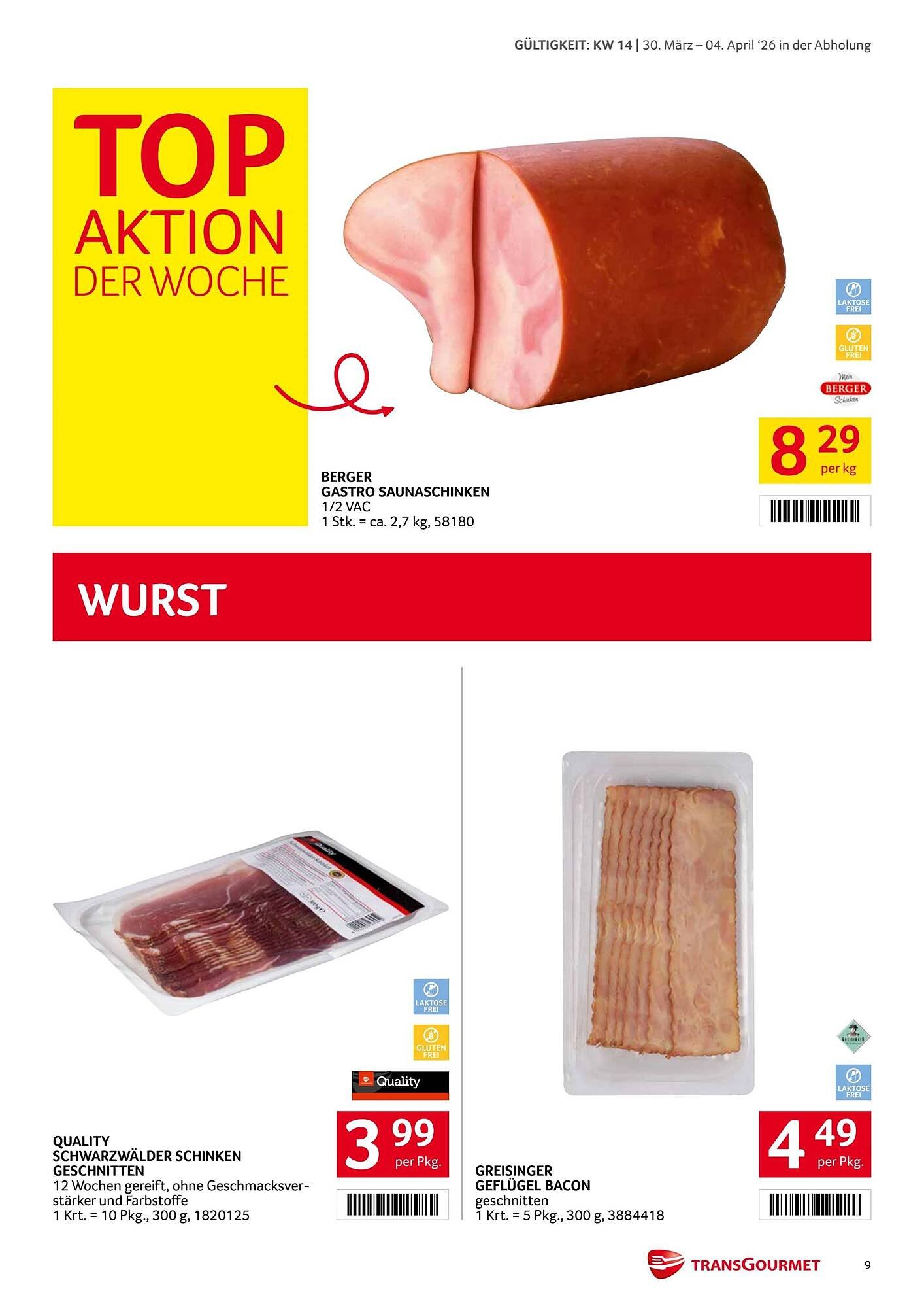 Transgourmet Flugblatt