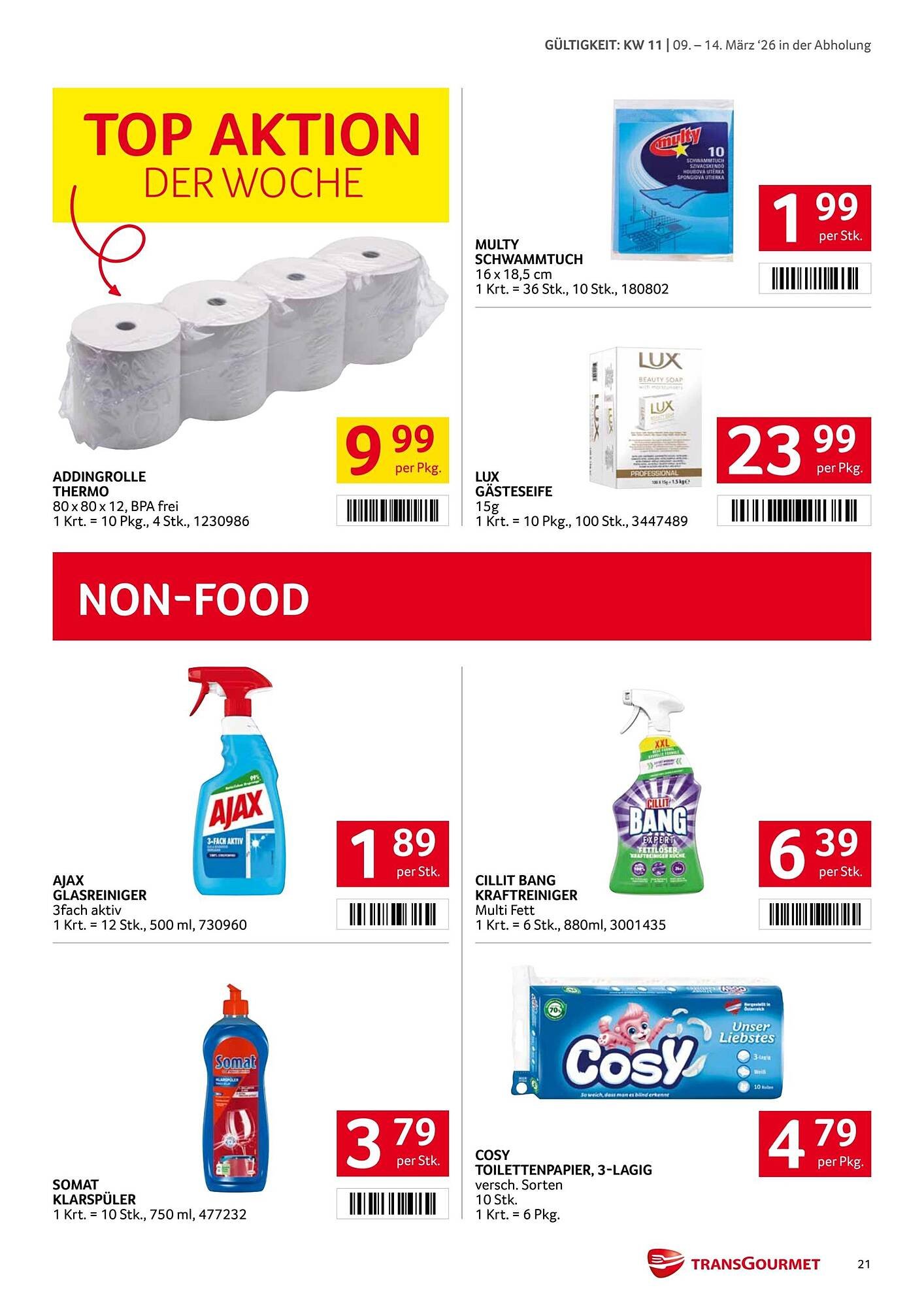 Transgourmet Flugblatt