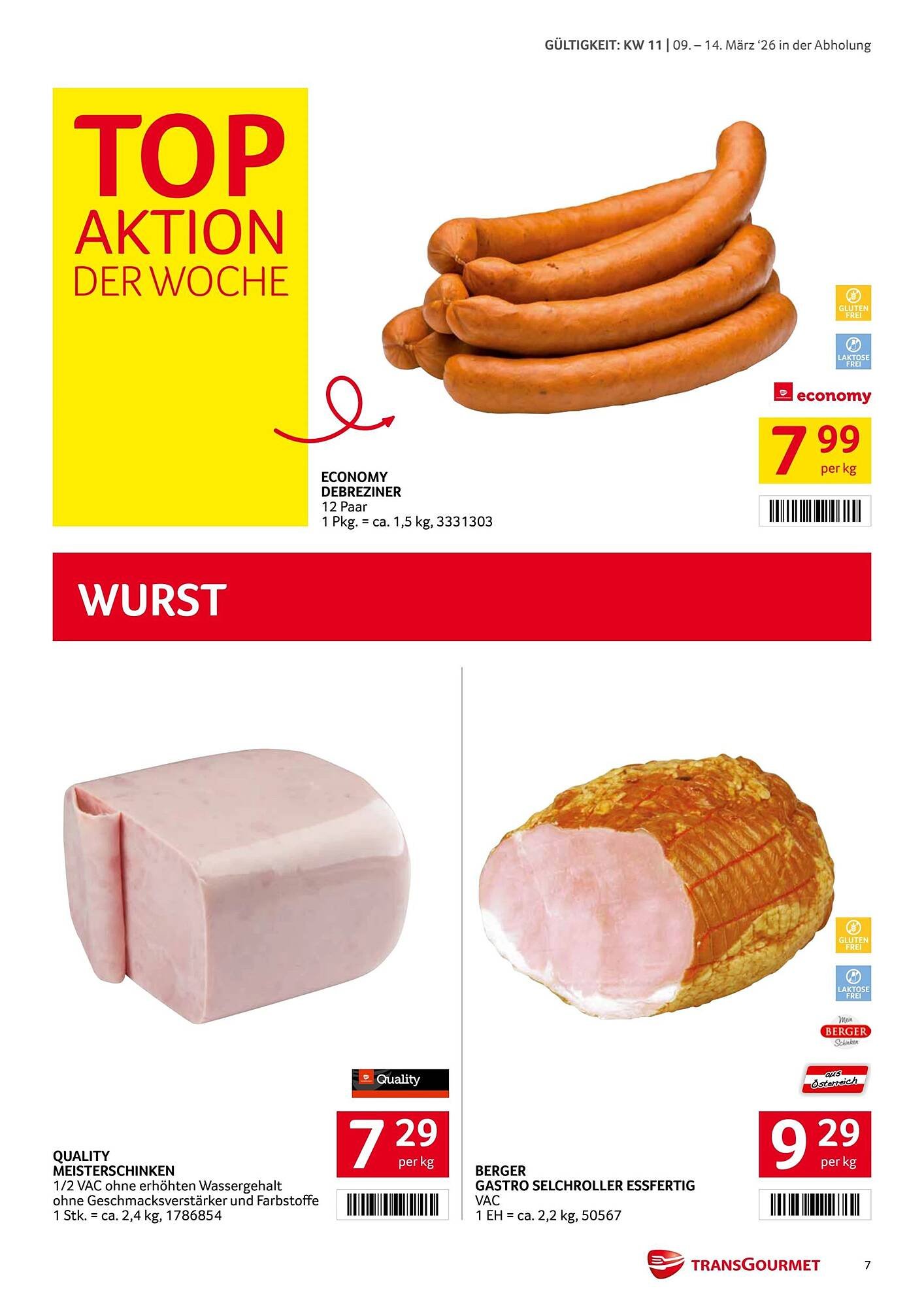 Transgourmet Flugblatt