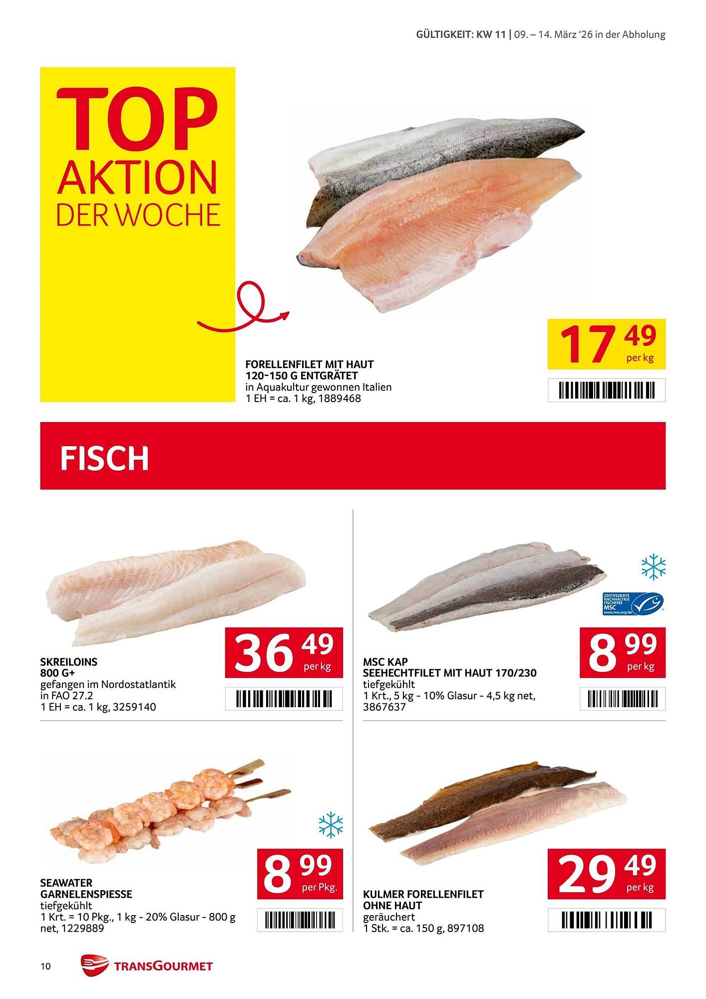 Transgourmet Flugblatt