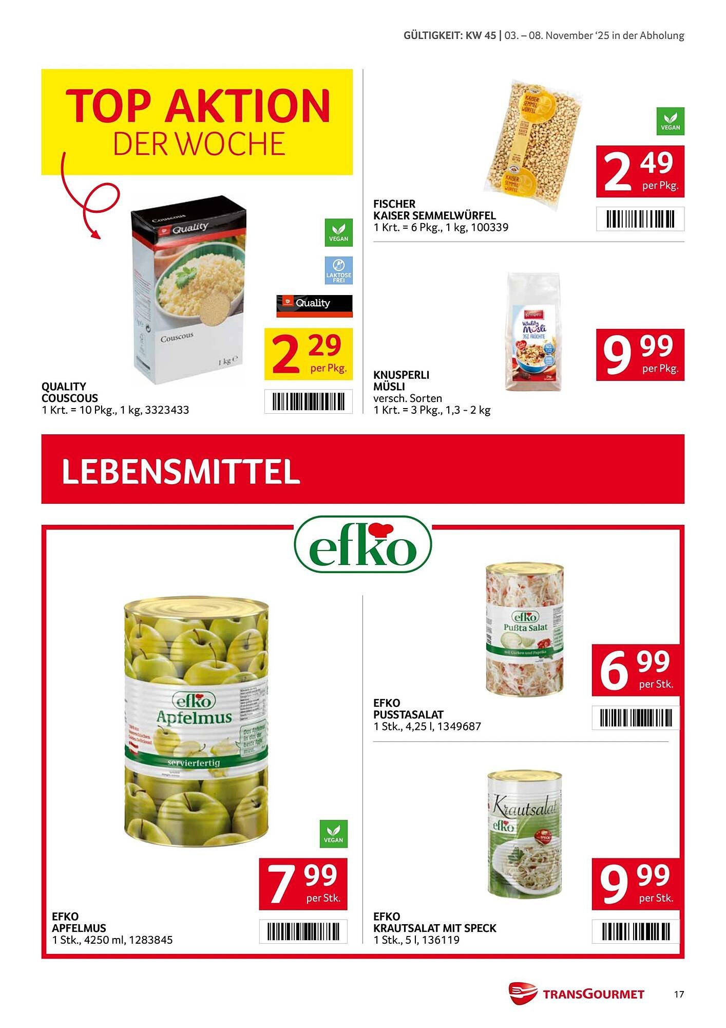 Transgourmet Flugblatt