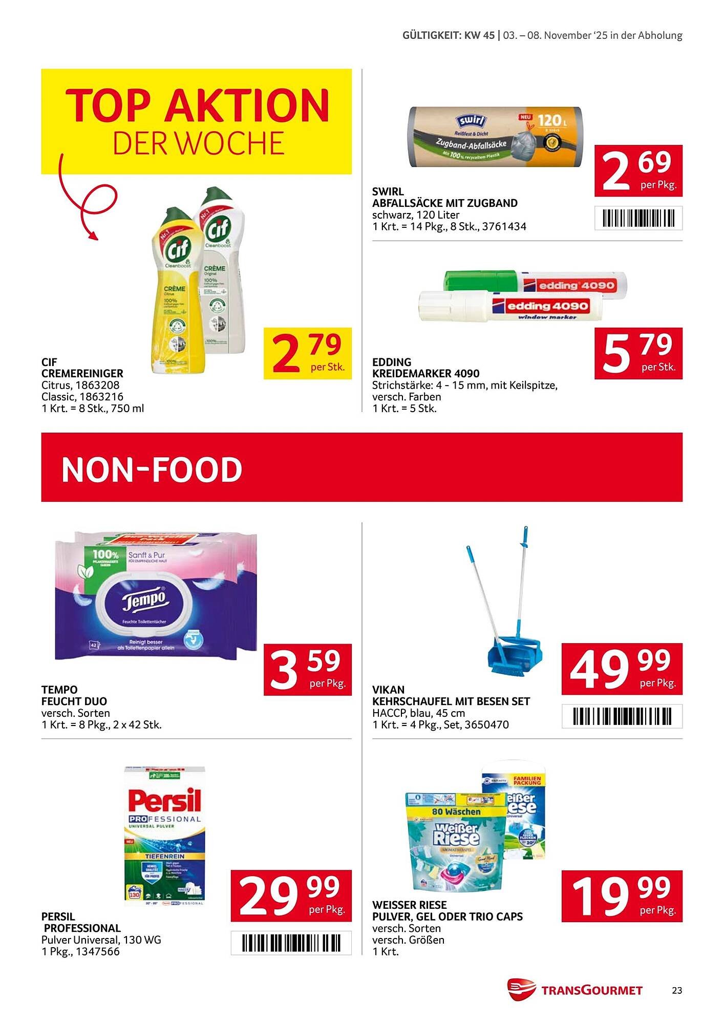 Transgourmet Flugblatt