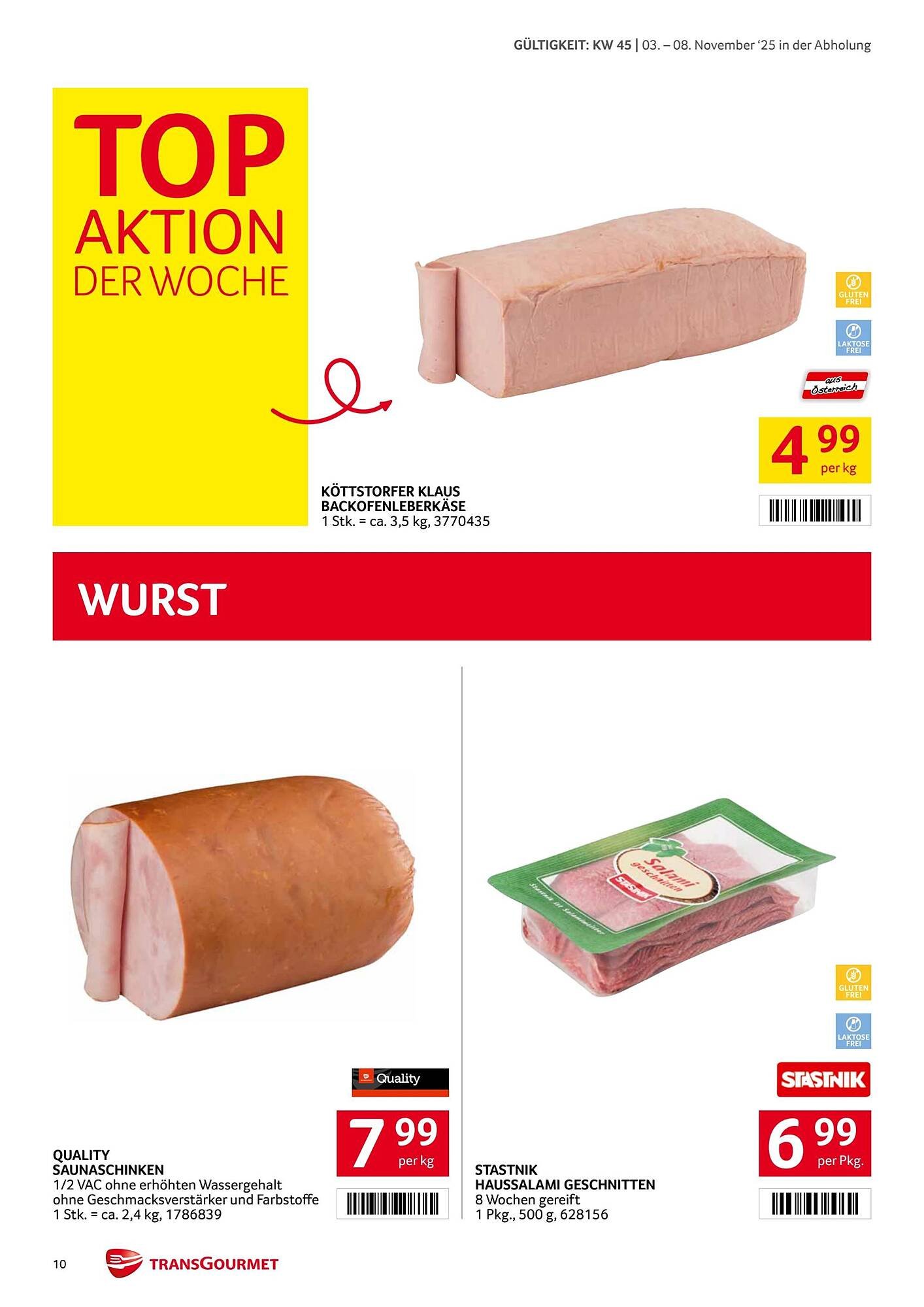Transgourmet Flugblatt