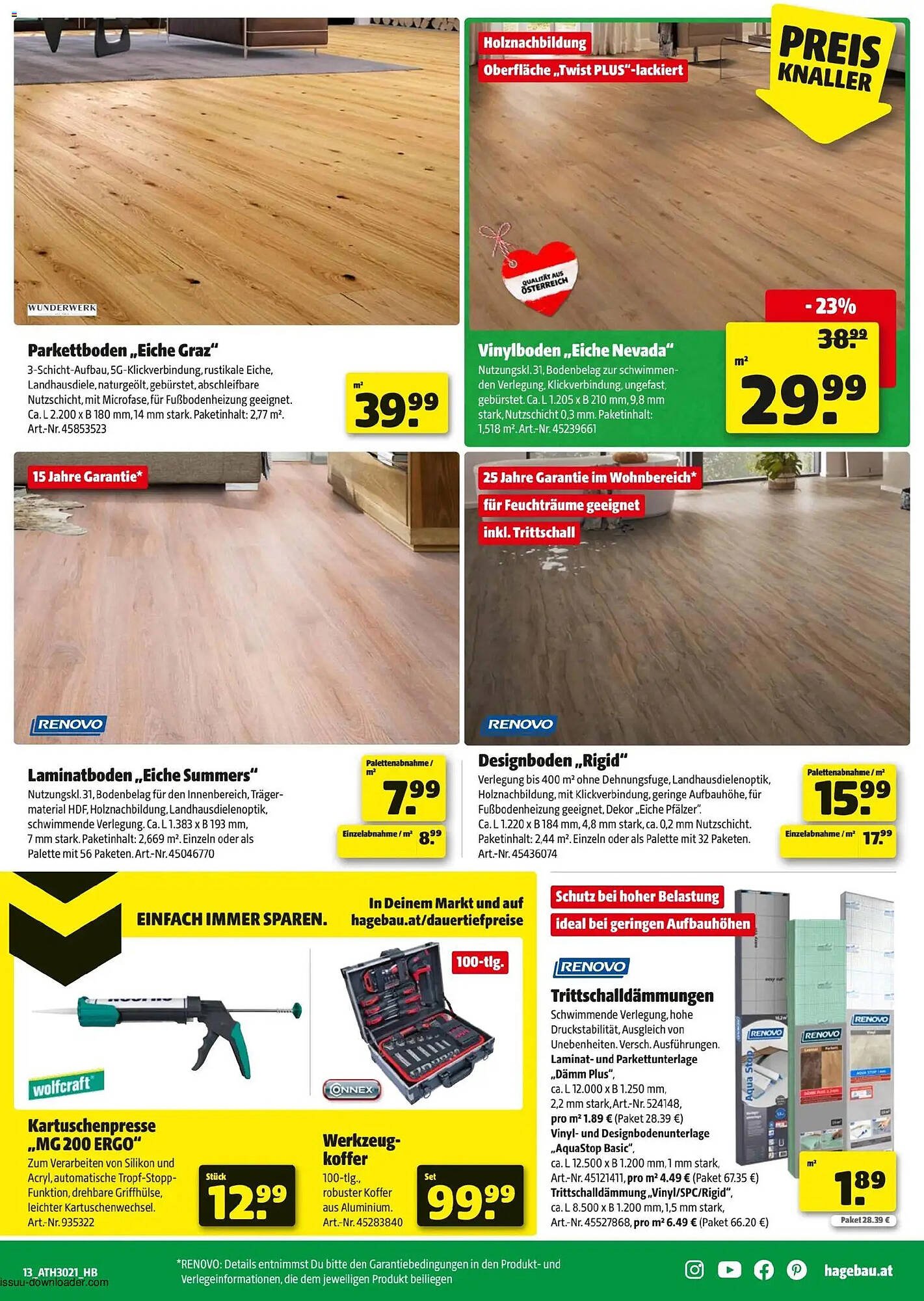 Hagebau Flugblatt