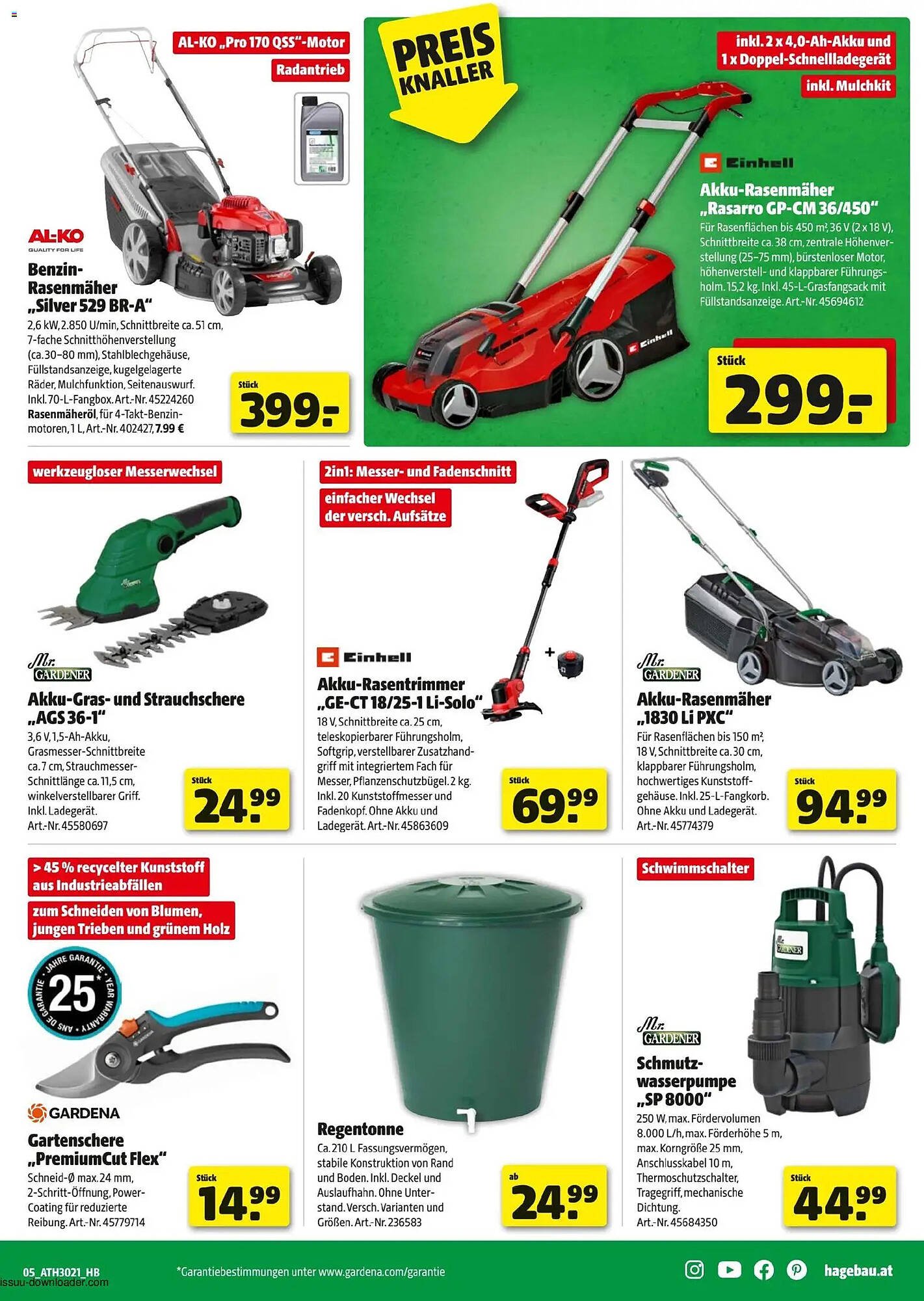 Hagebau Flugblatt