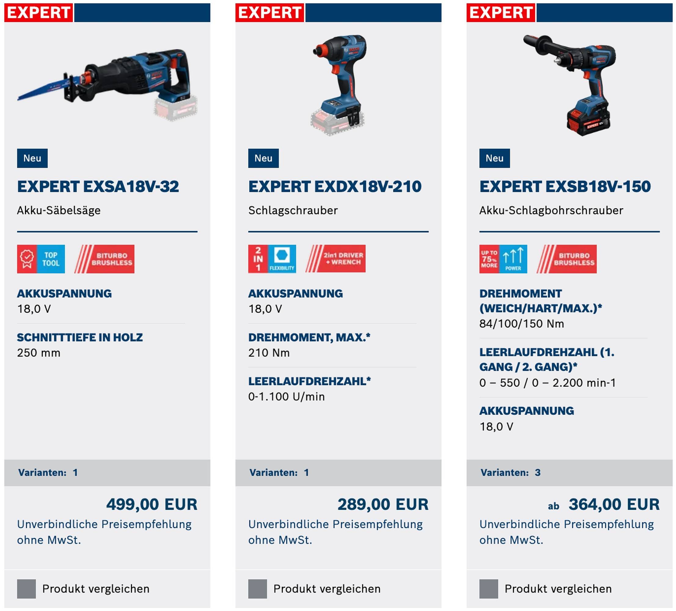 Bosch Professional Flugblatt