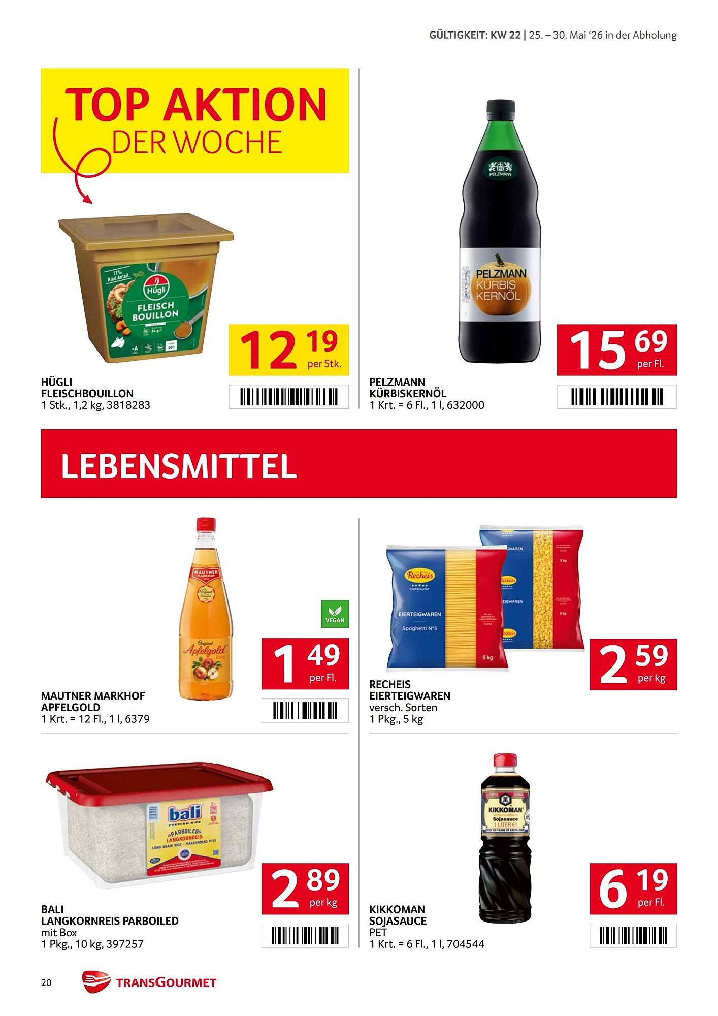 Transgourmet Flugblatt
