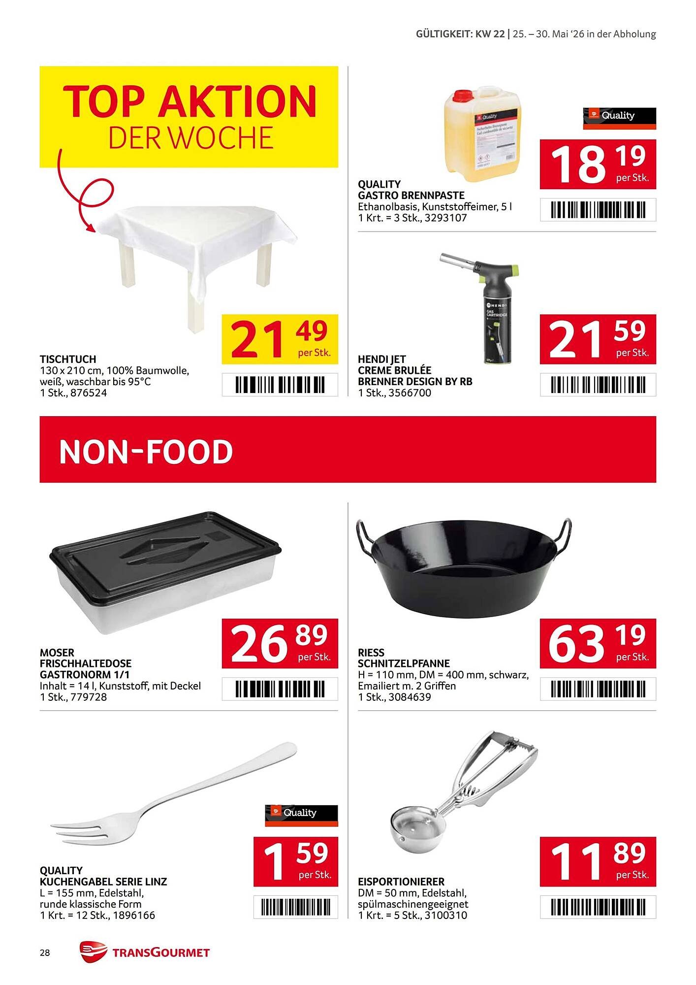 Transgourmet Flugblatt