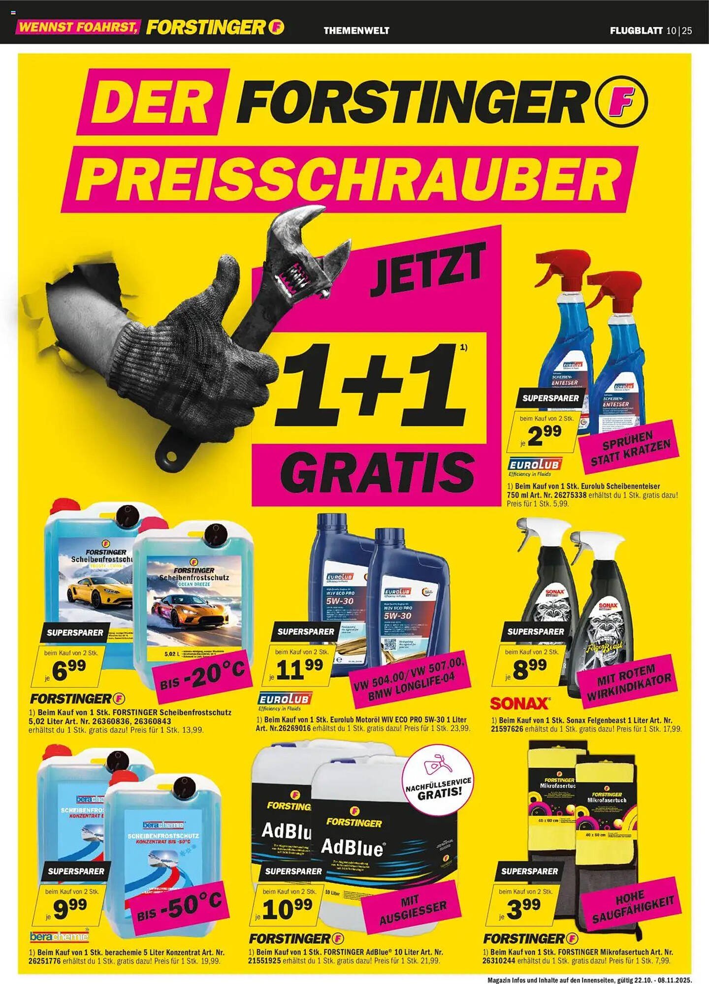 Forstinger Flugblatt