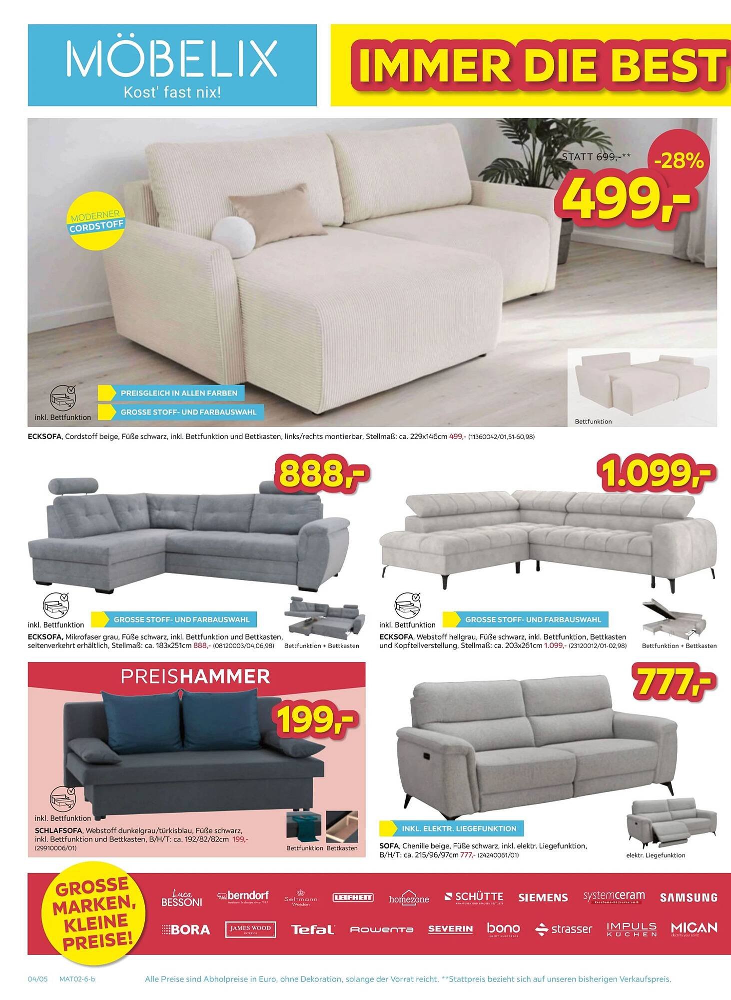 Möbelix Prospekt