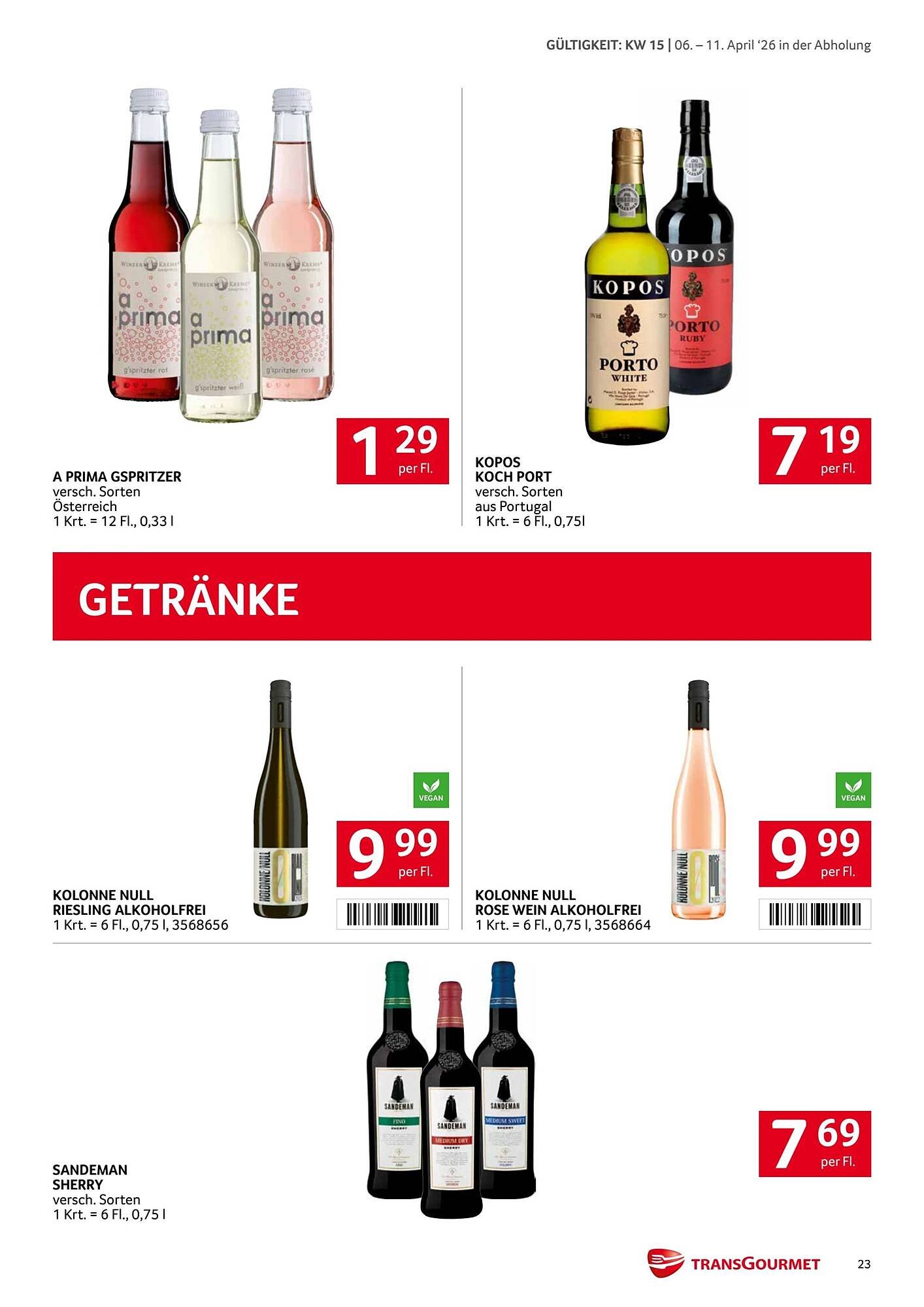 Transgourmet Flugblatt