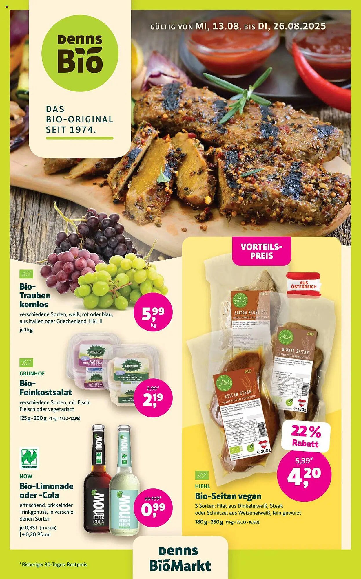 Denn&#039;s Biomarkt Flugblatt (2025-08-13 - 2025-08-26) | 1