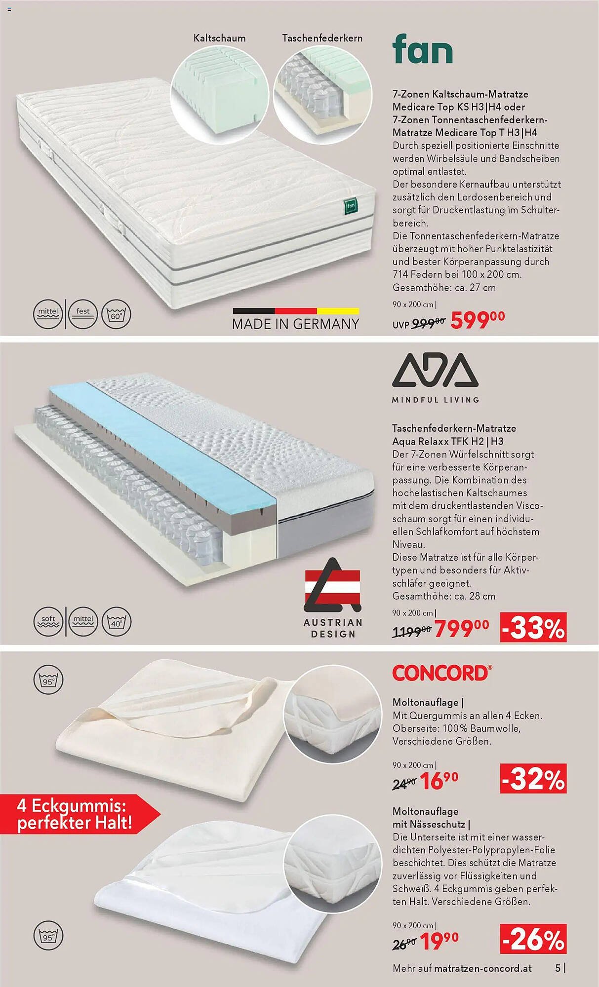 Matratzen Concord Prospekt
