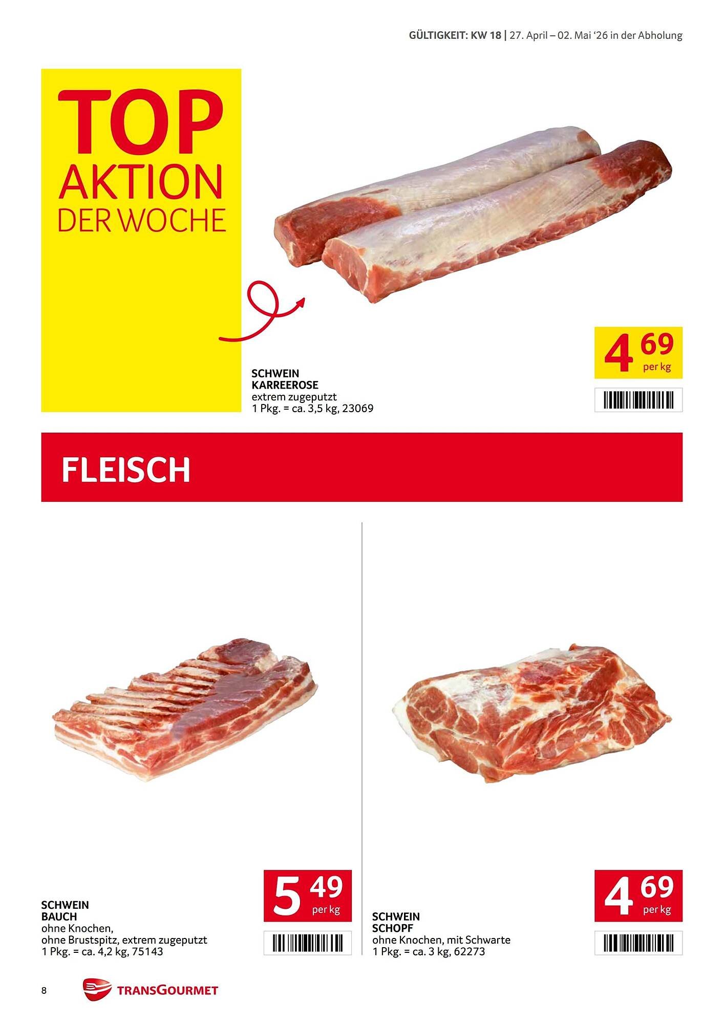 Transgourmet Flugblatt