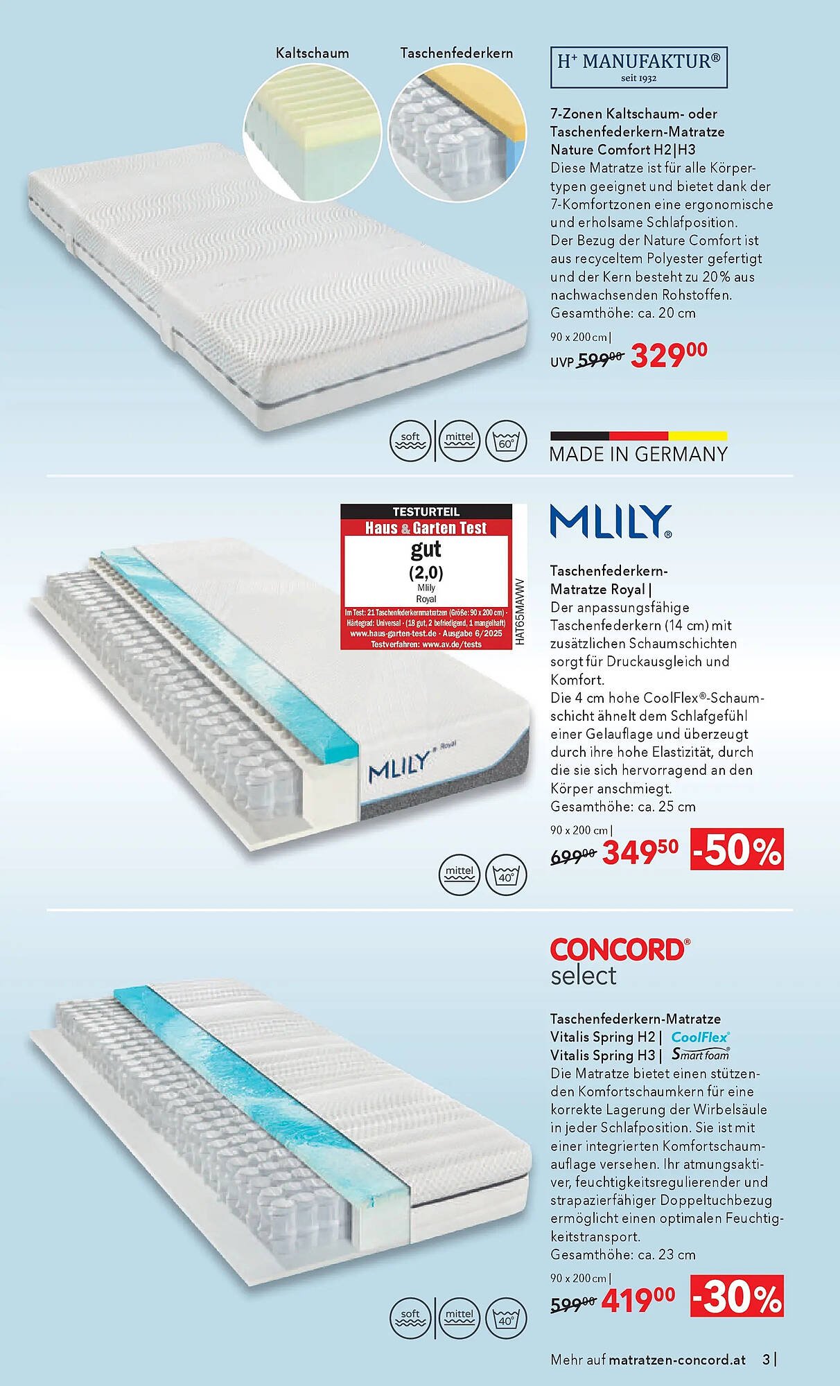 Matratzen Concord Prospekt