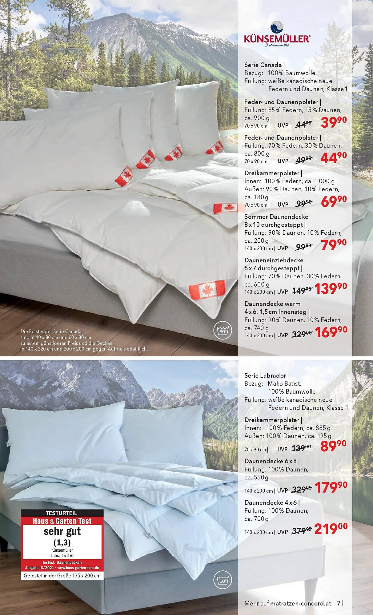 Matratzen Concord Prospekt