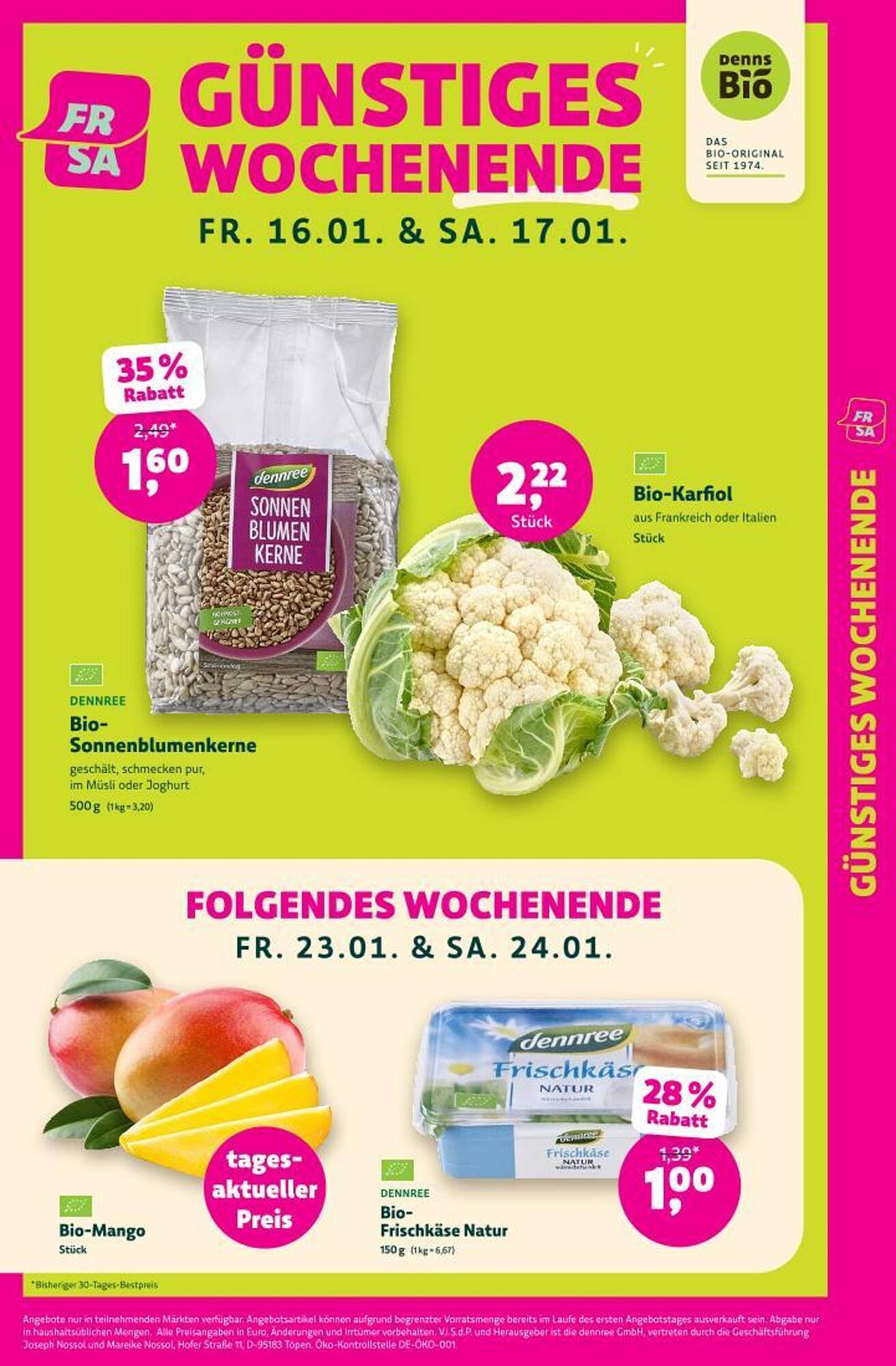 Denn's Biomarkt Flugblatt