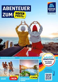 Hofer Reisen Flugblatt