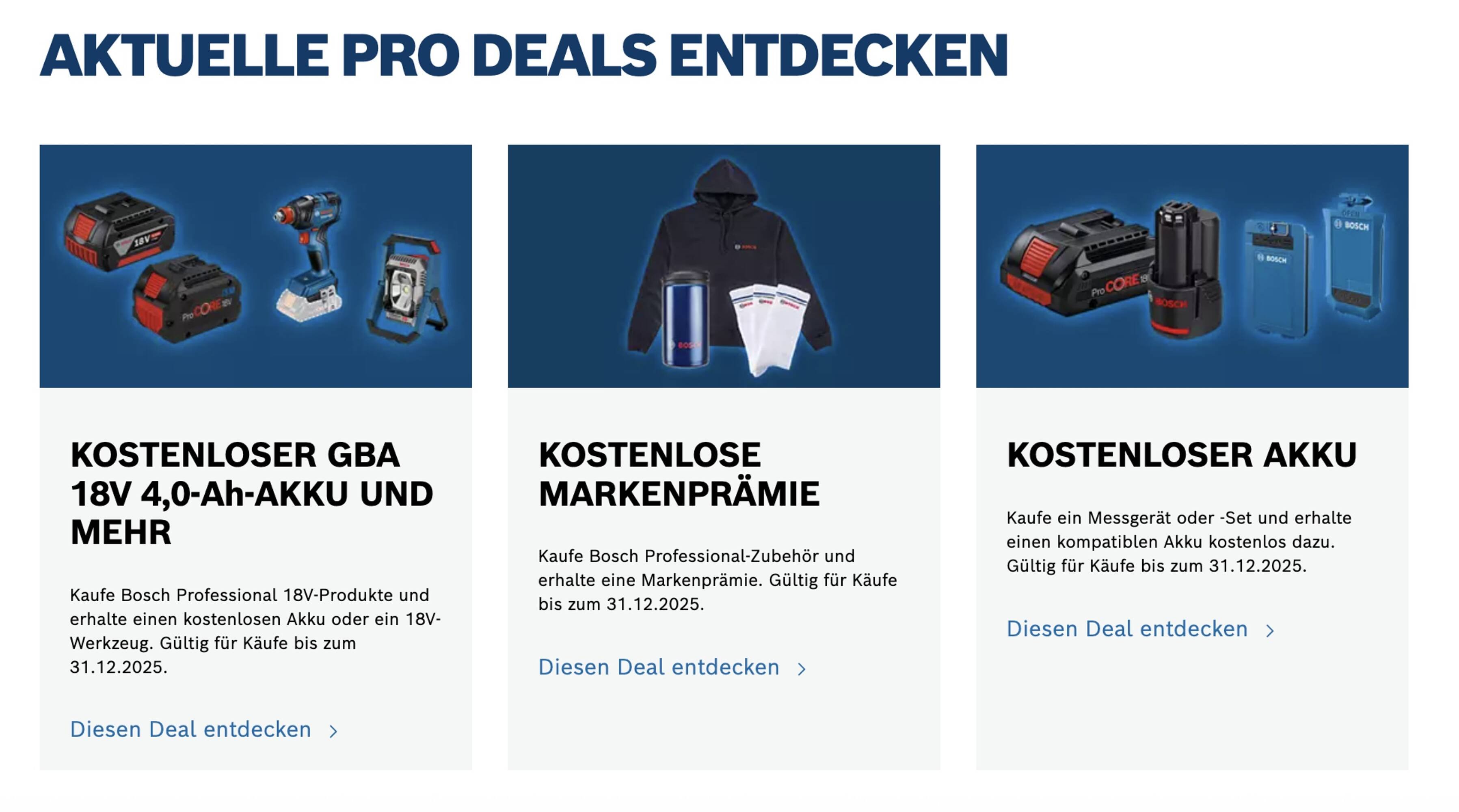 Bosch Professional Flugblatt