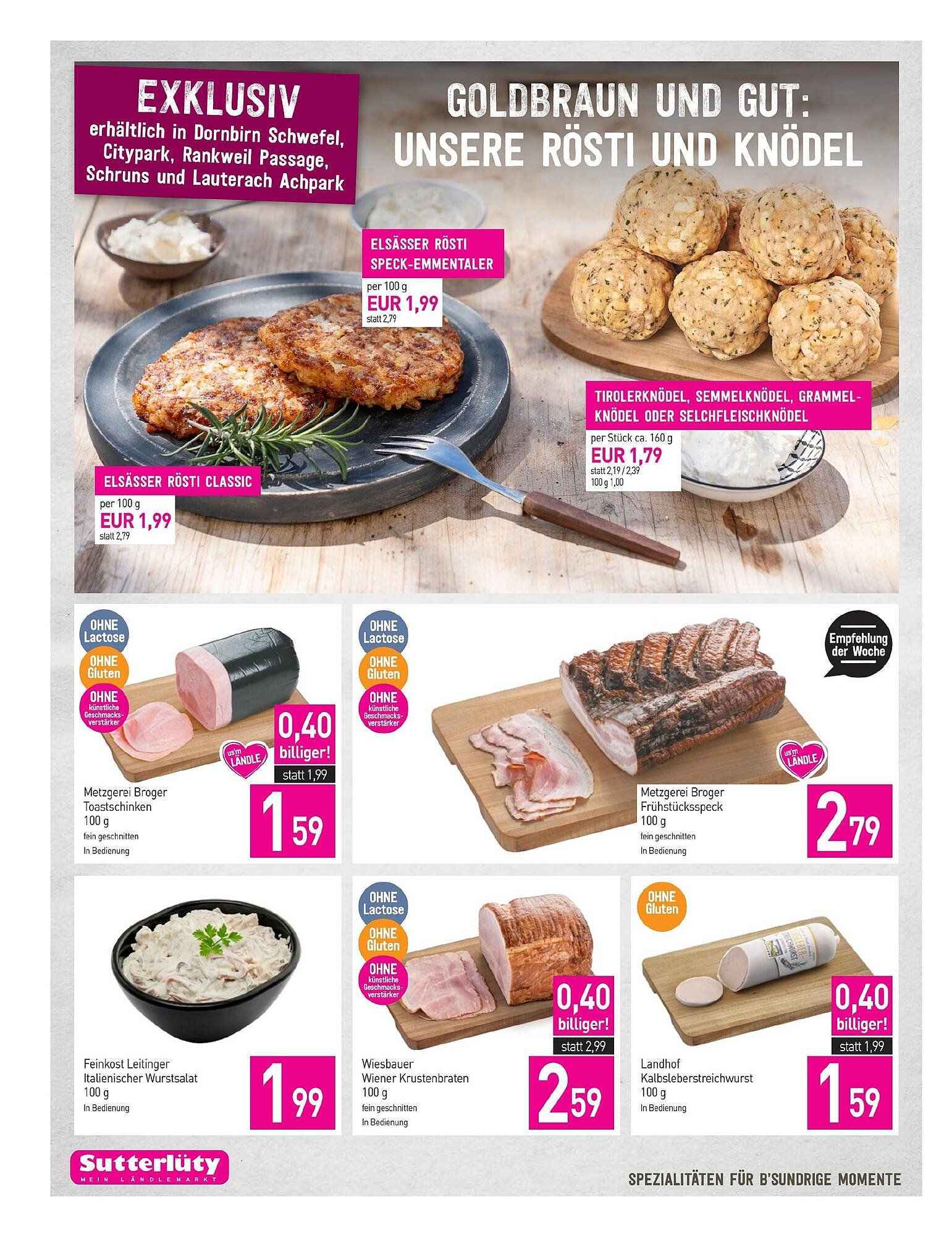 Sutterlüty Flugblatt