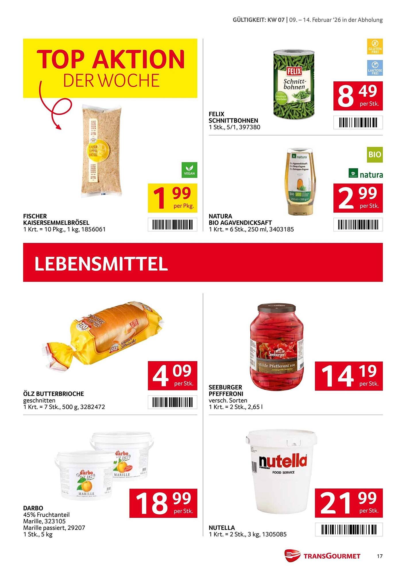 Transgourmet Flugblatt