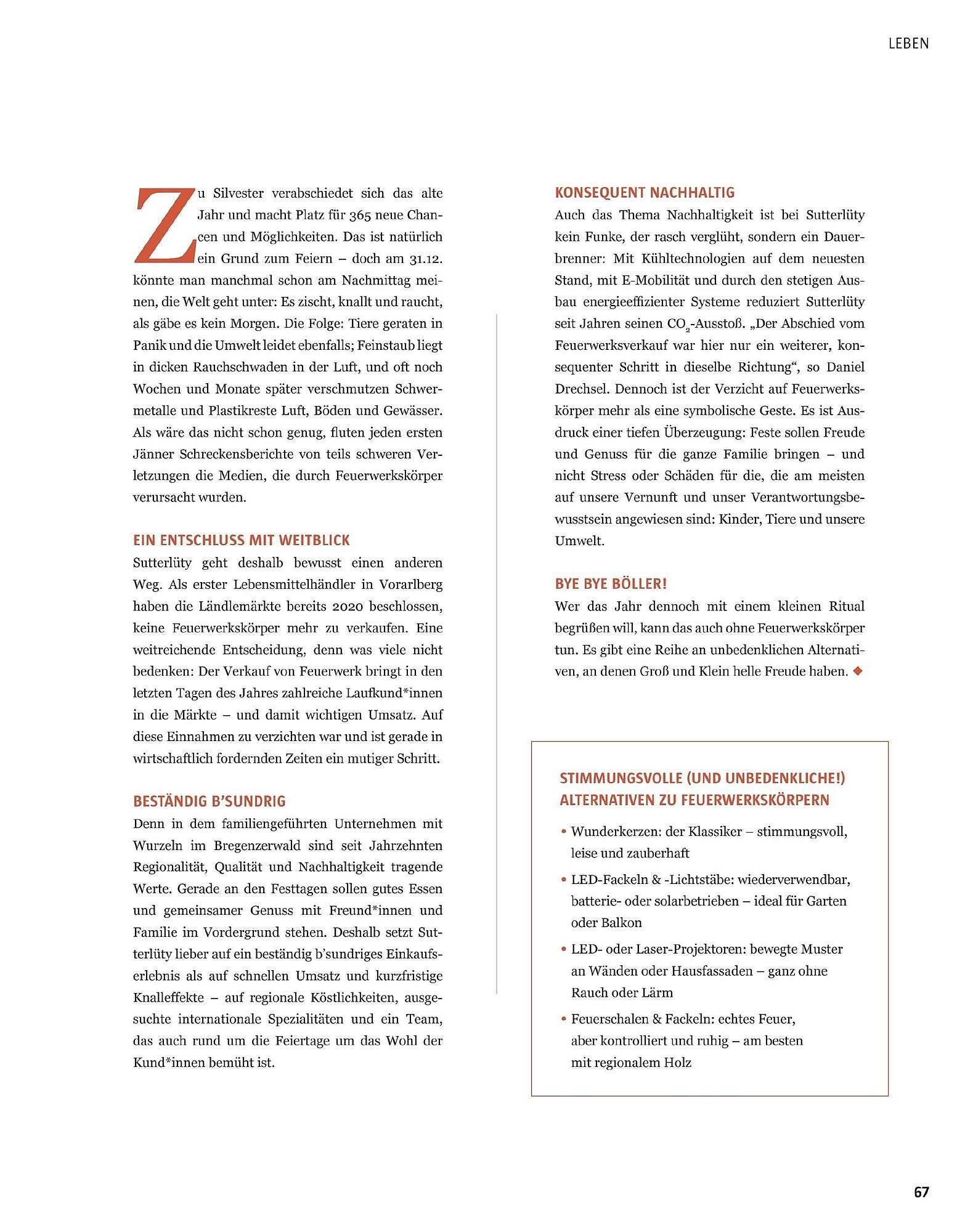 Sutterlüty Flugblatt