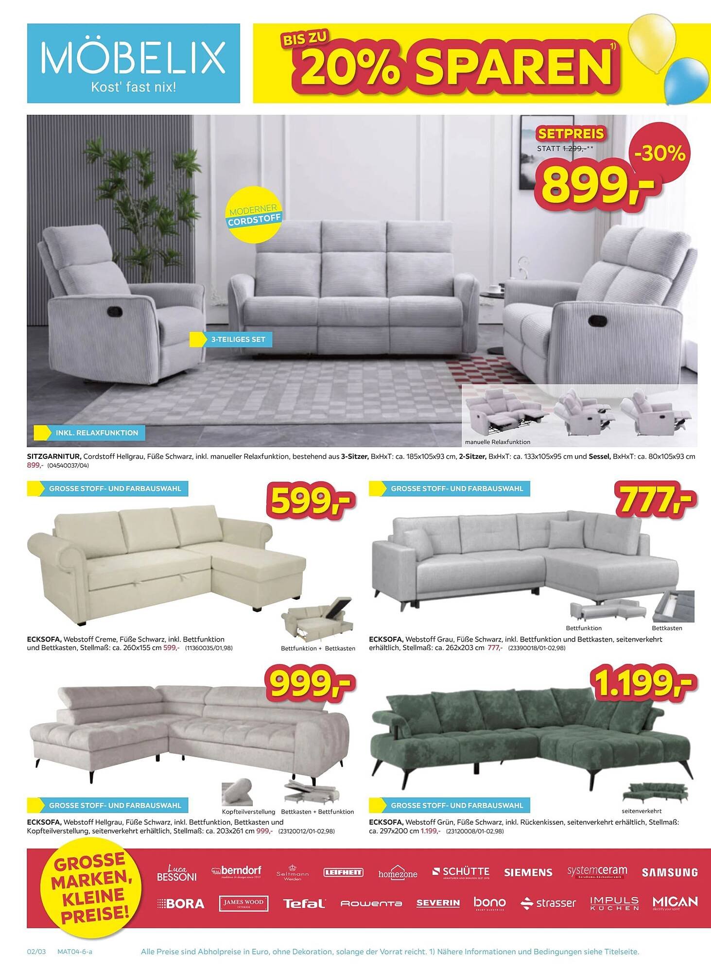 Möbelix Prospekt