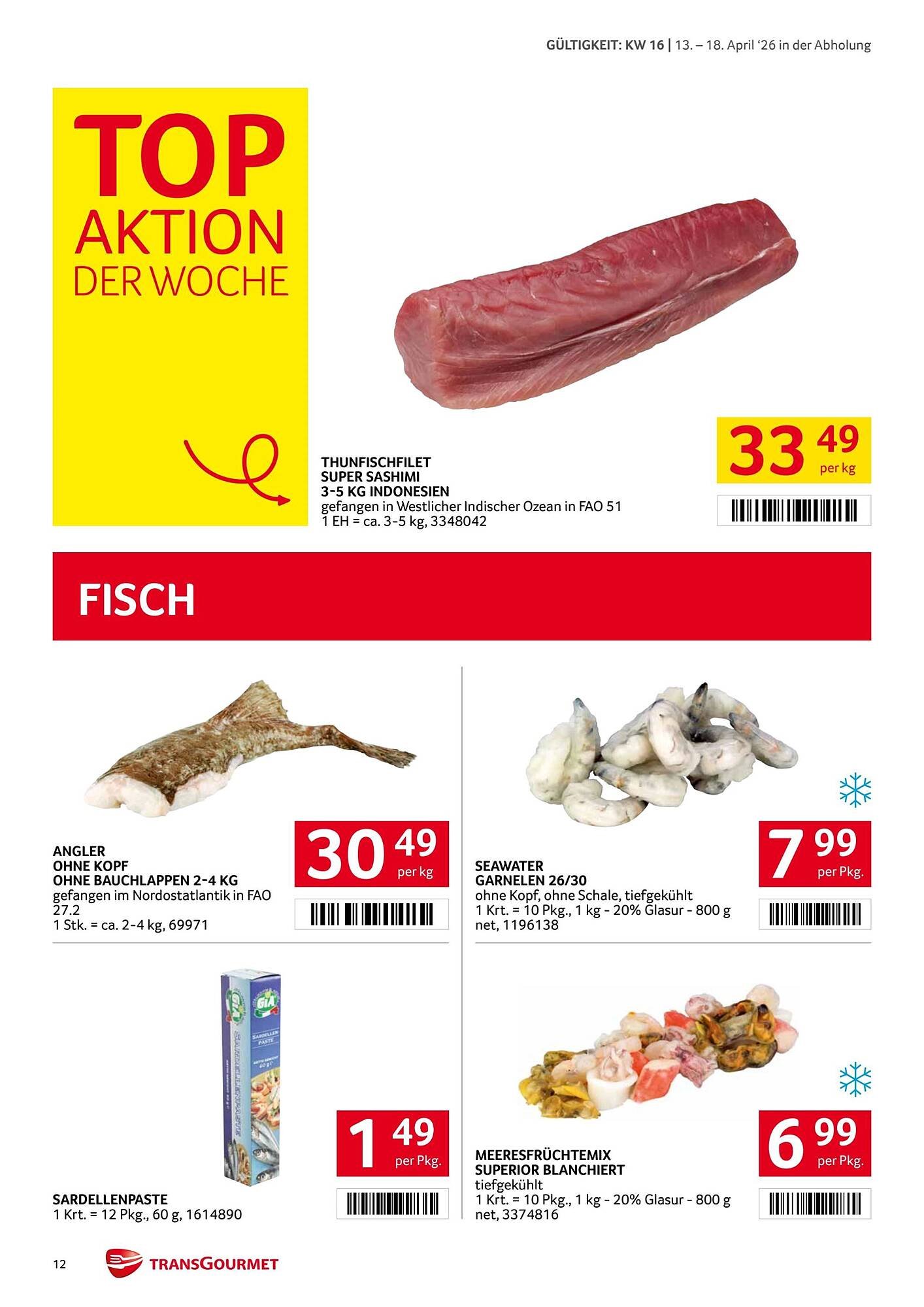 Transgourmet Flugblatt