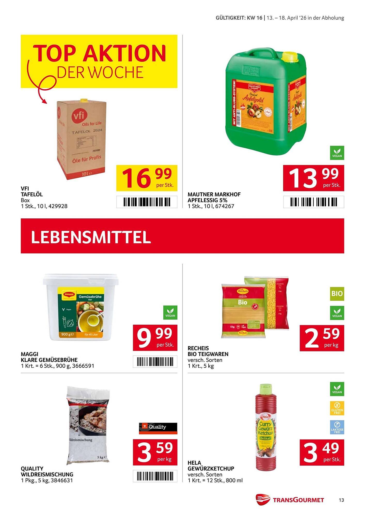 Transgourmet Flugblatt