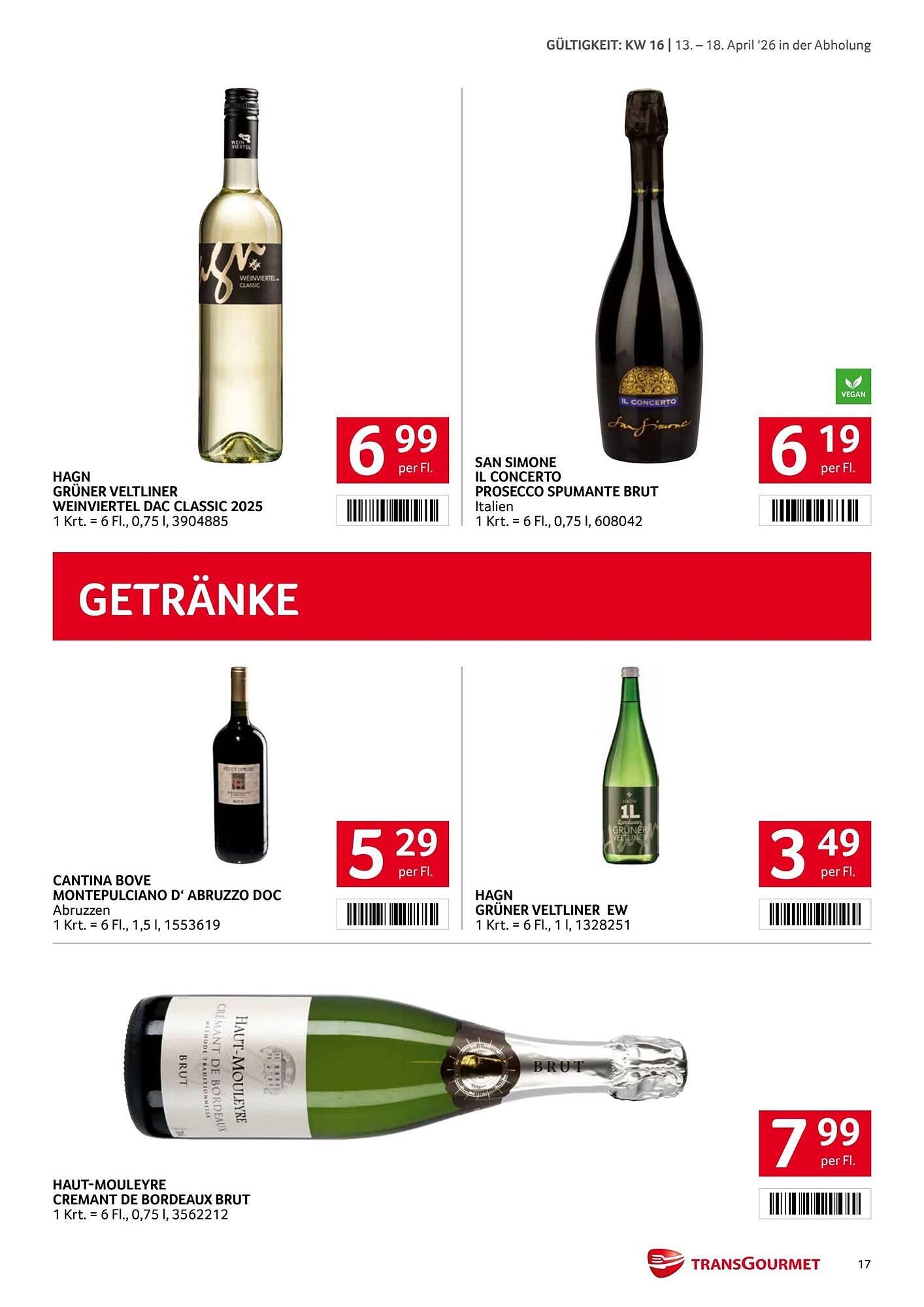 Transgourmet Flugblatt