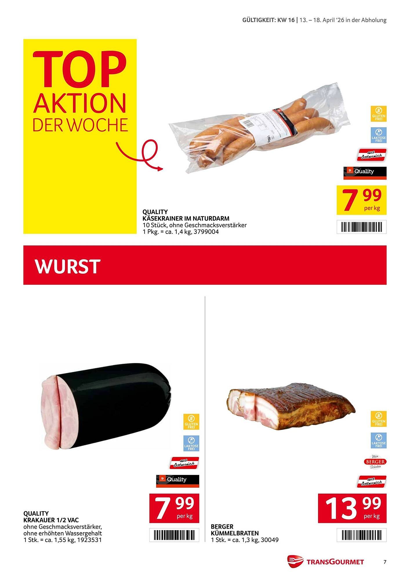 Transgourmet Flugblatt